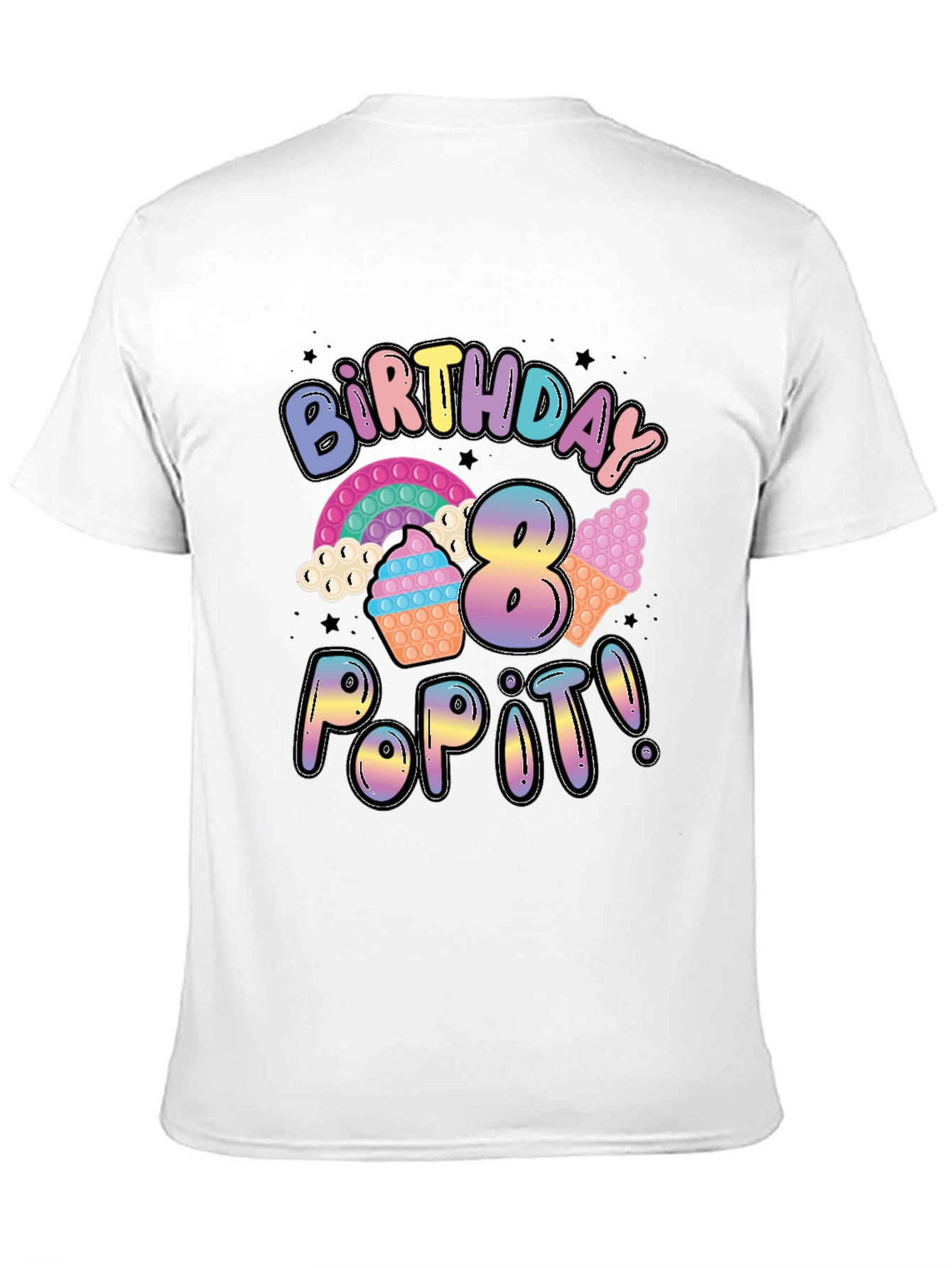 Birthday Pop It! 8th Birthday T-Shirt