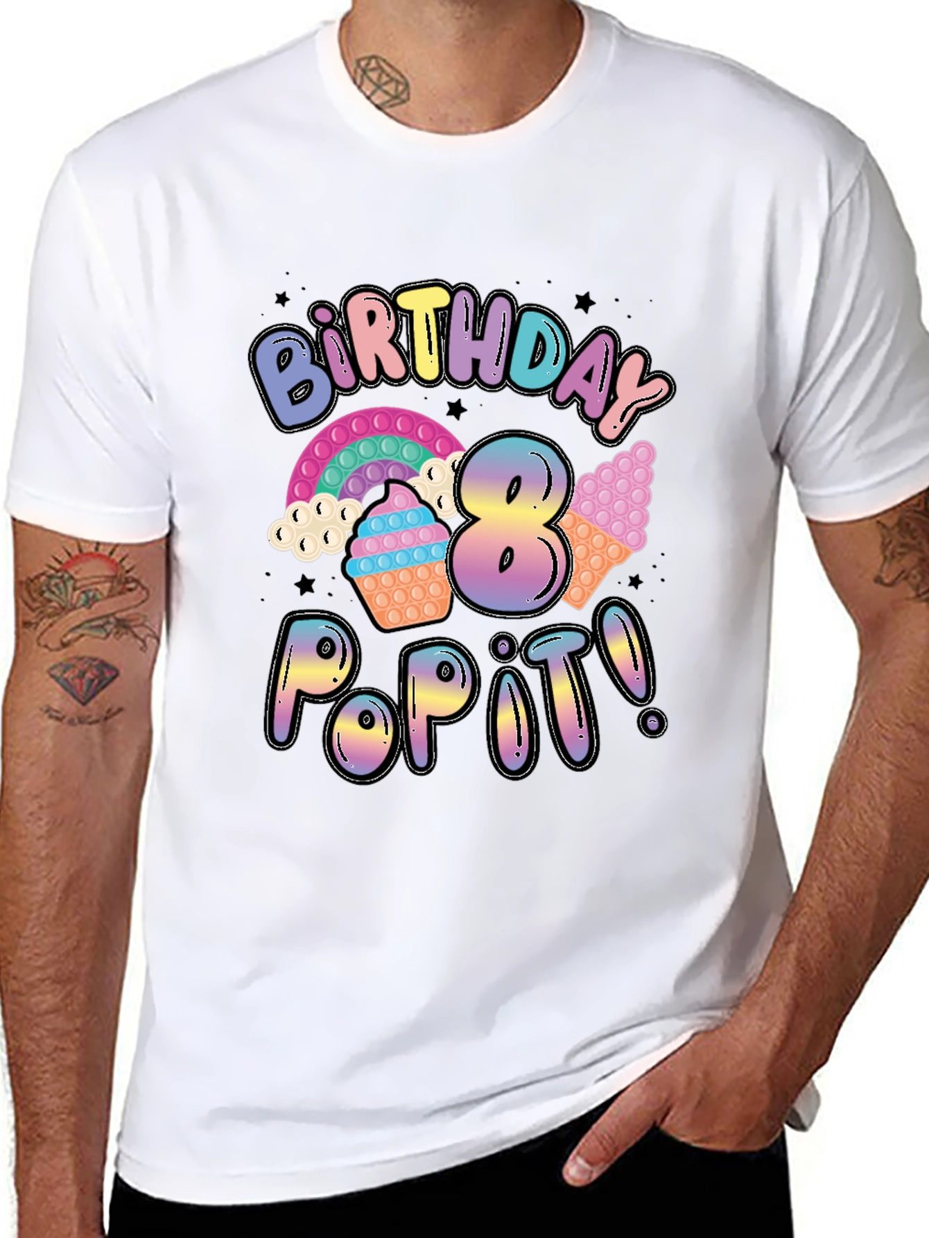 Birthday Pop It! 8th Birthday T-Shirt