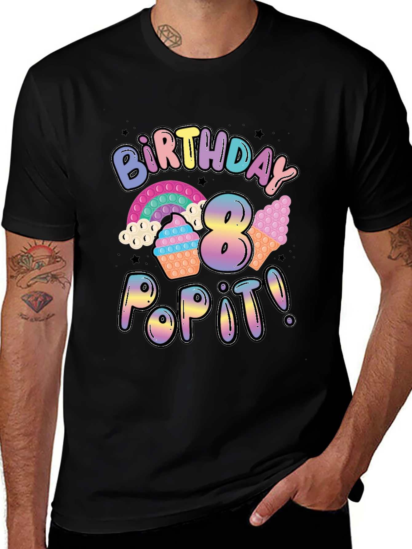 Birthday Pop It! 8th Birthday T-Shirt