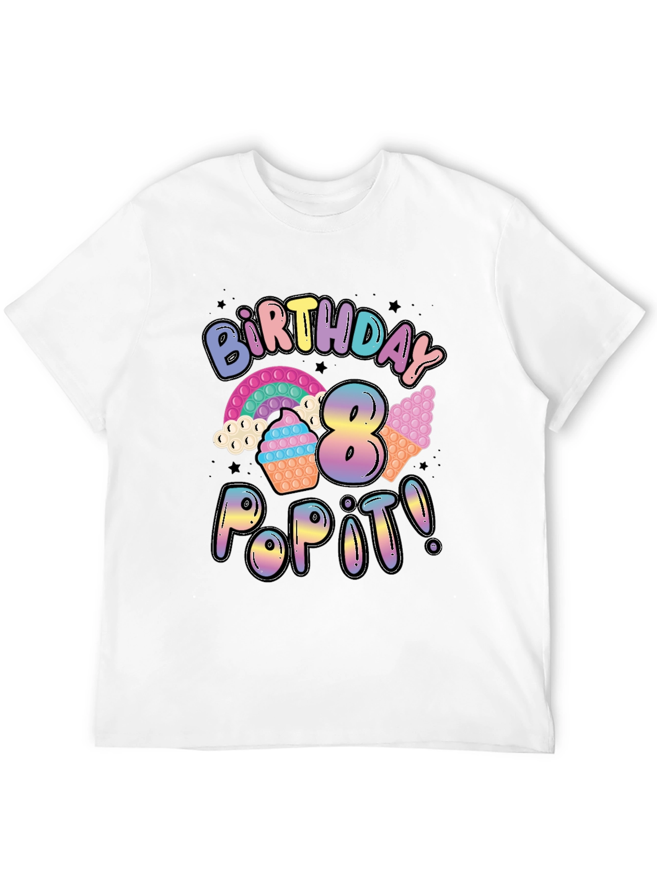 Birthday Pop It! 8th Birthday T-Shirt