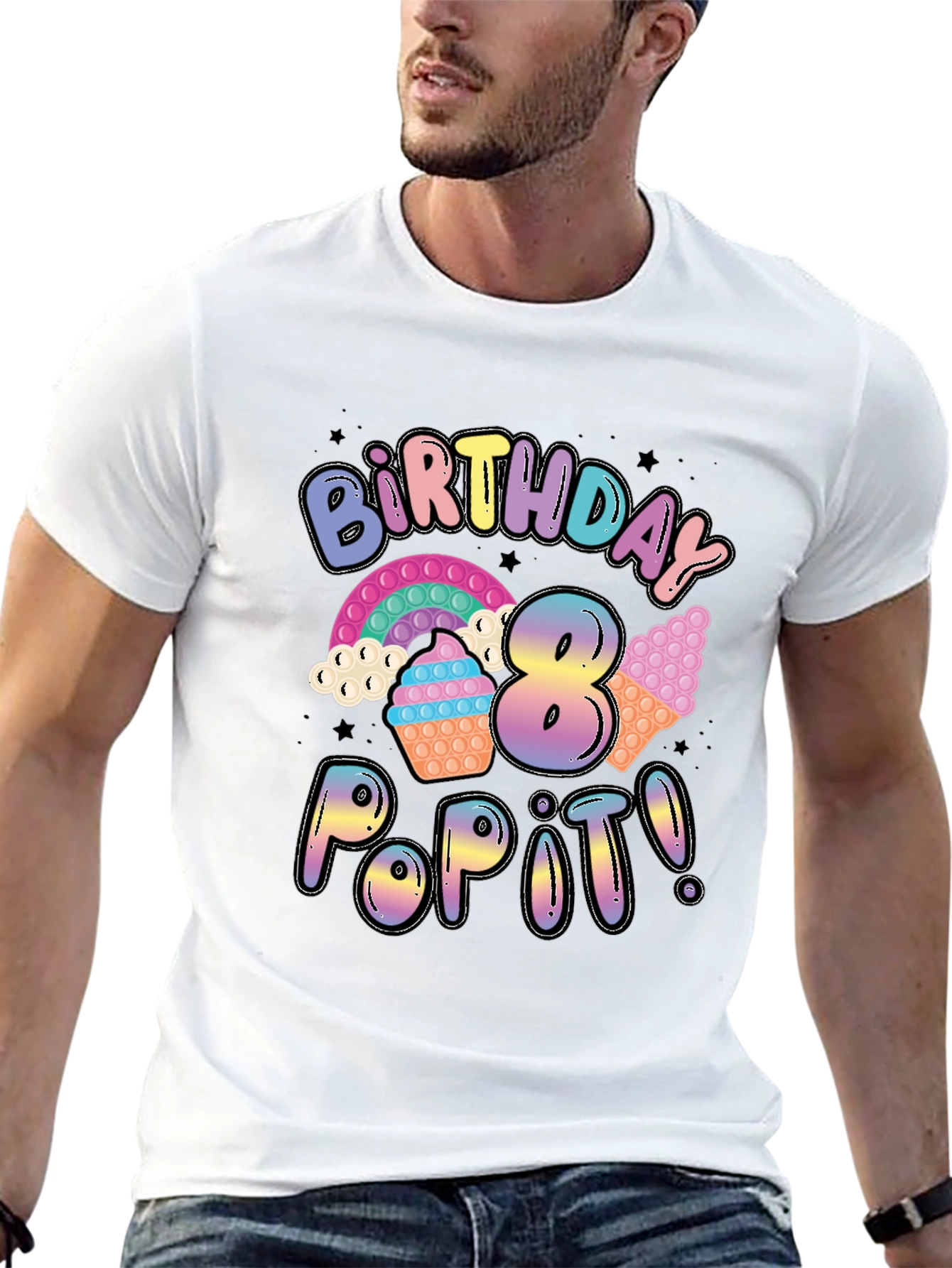 Birthday Pop It! 8th Birthday T-Shirt