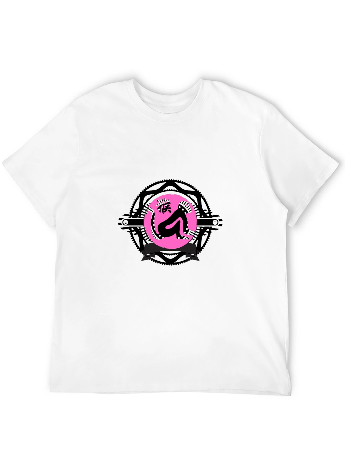 Monkey Graphic Print Black T-Shirt