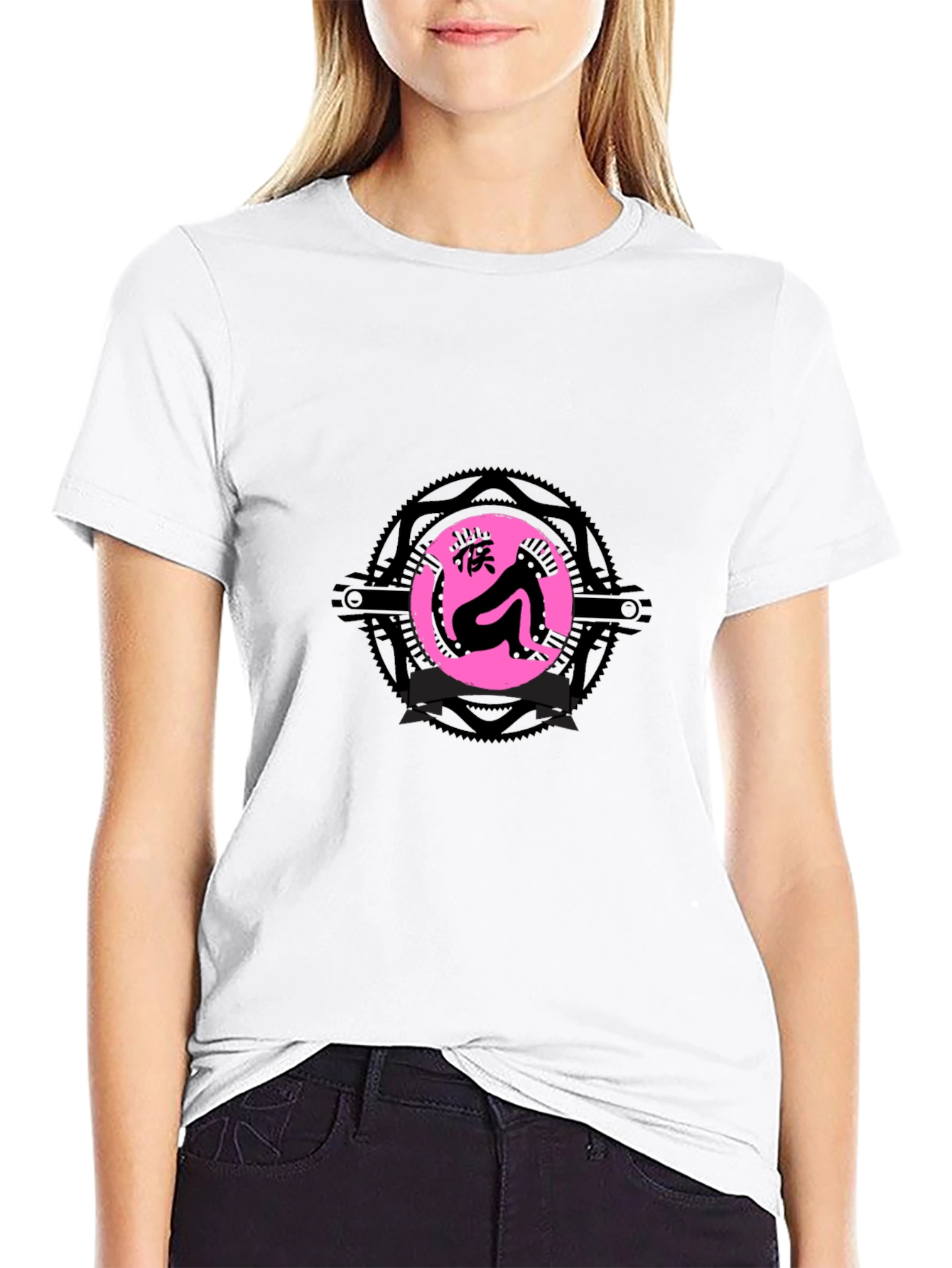 Monkey Graphic Print Black T-Shirt