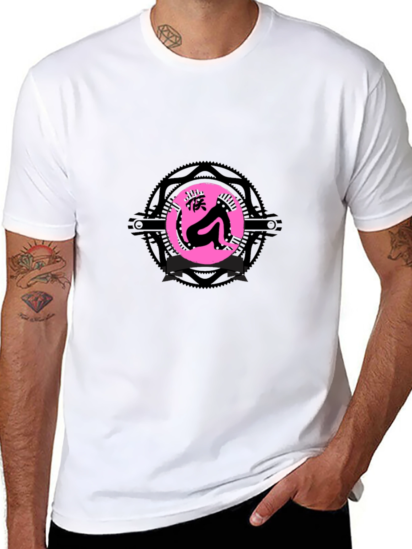 Monkey Graphic Print Black T-Shirt