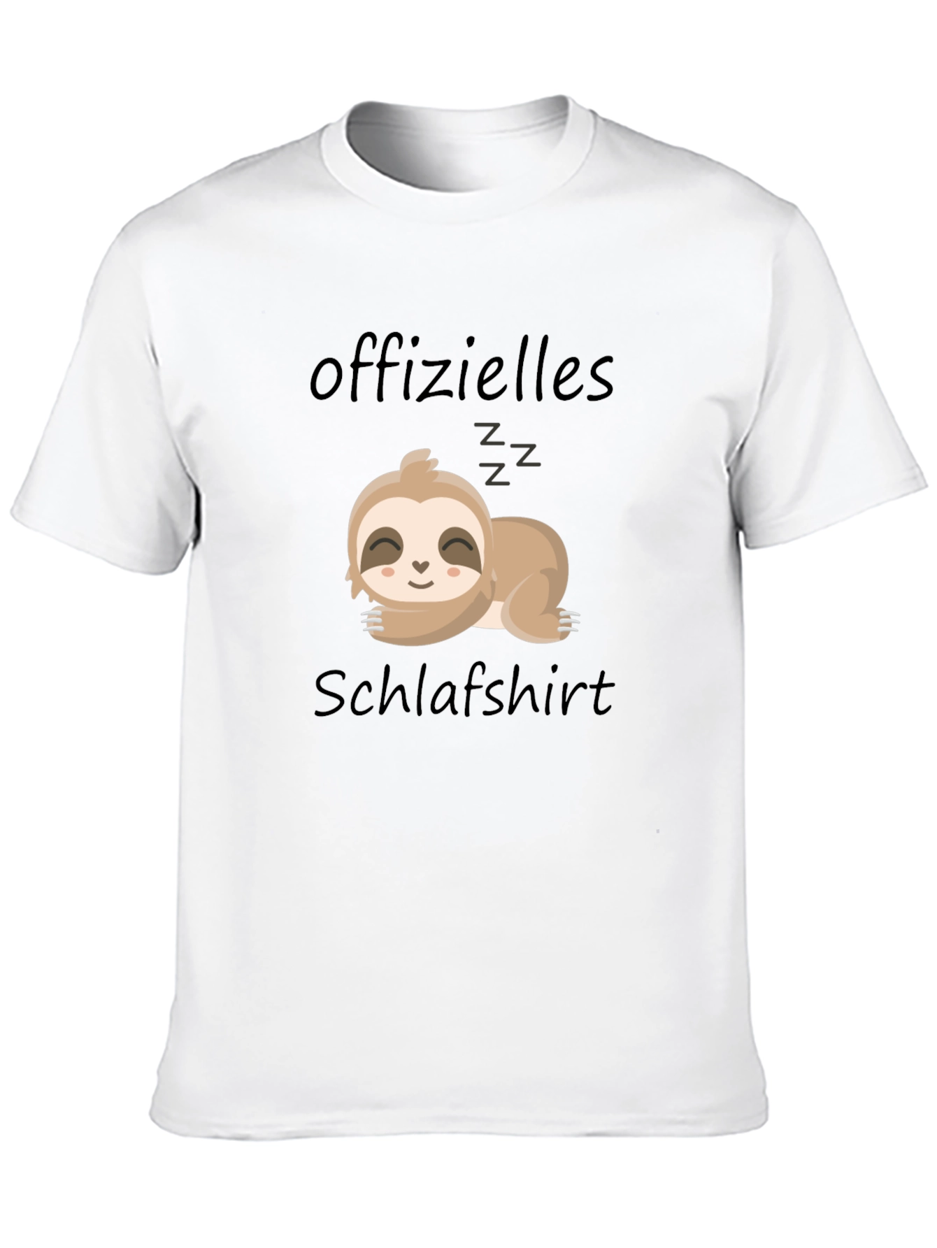 Lazy Sloth Sleep Shirt - Funny German Text