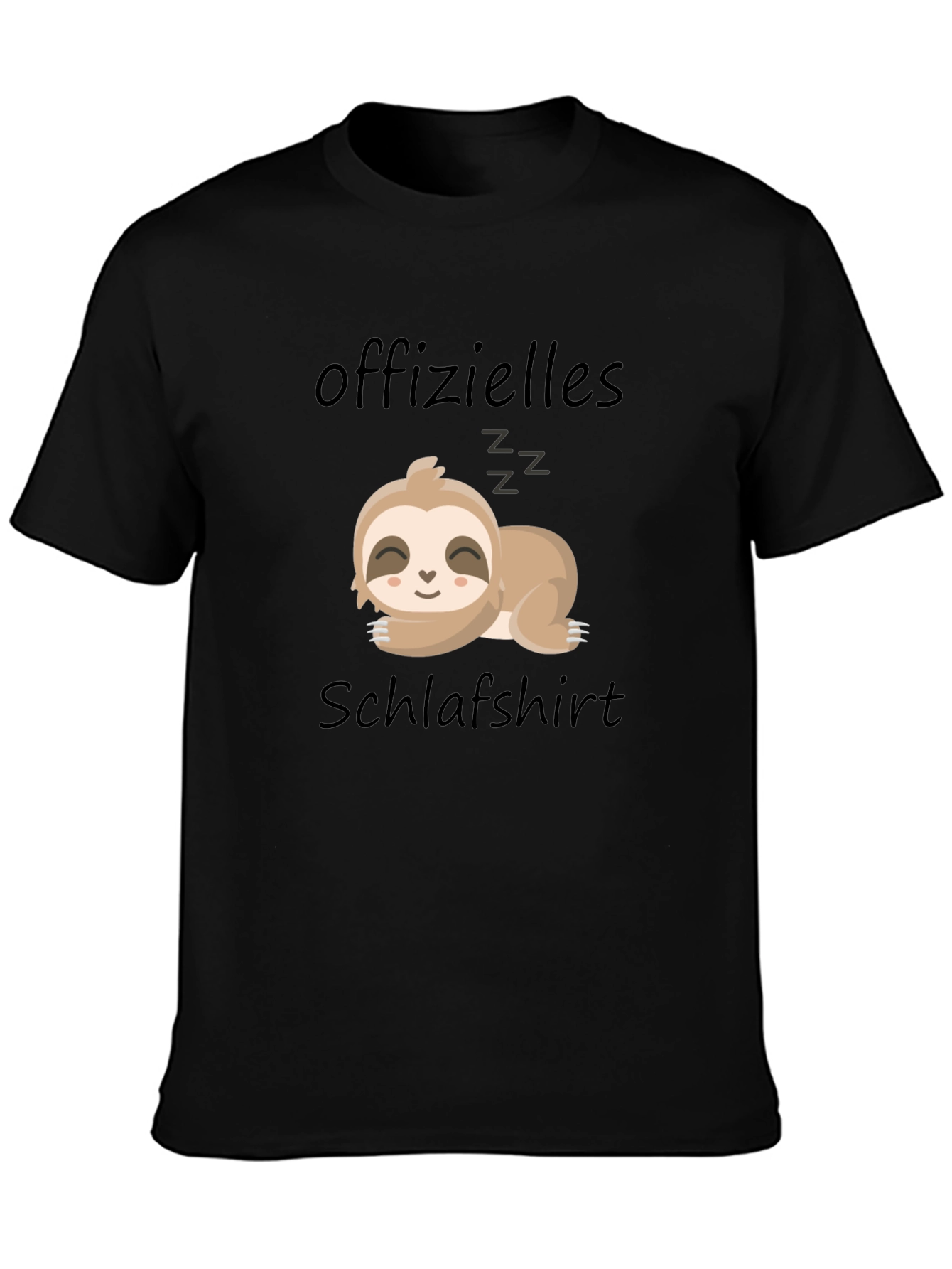 Lazy Sloth Sleep Shirt - Funny German Text