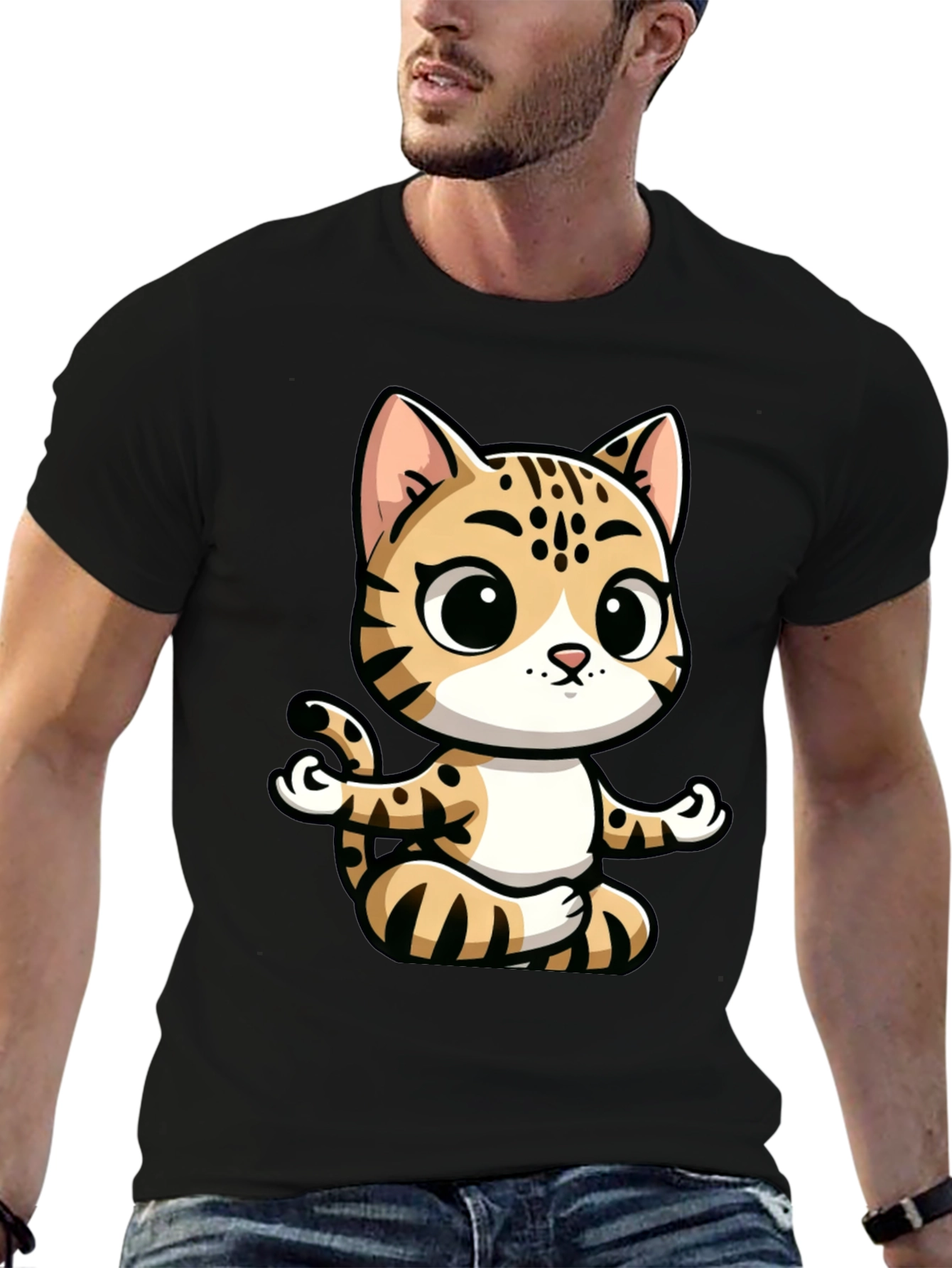 Yoga Cat Graphic Tee