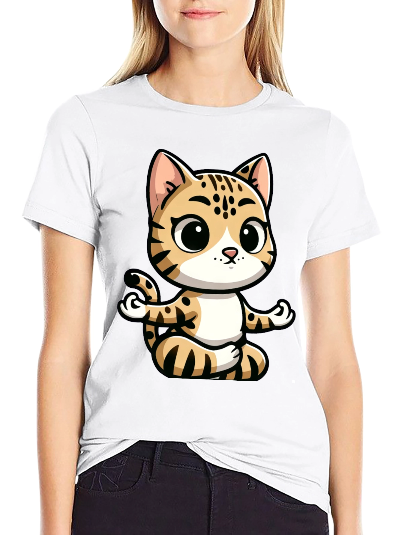 Yoga Cat Graphic Tee