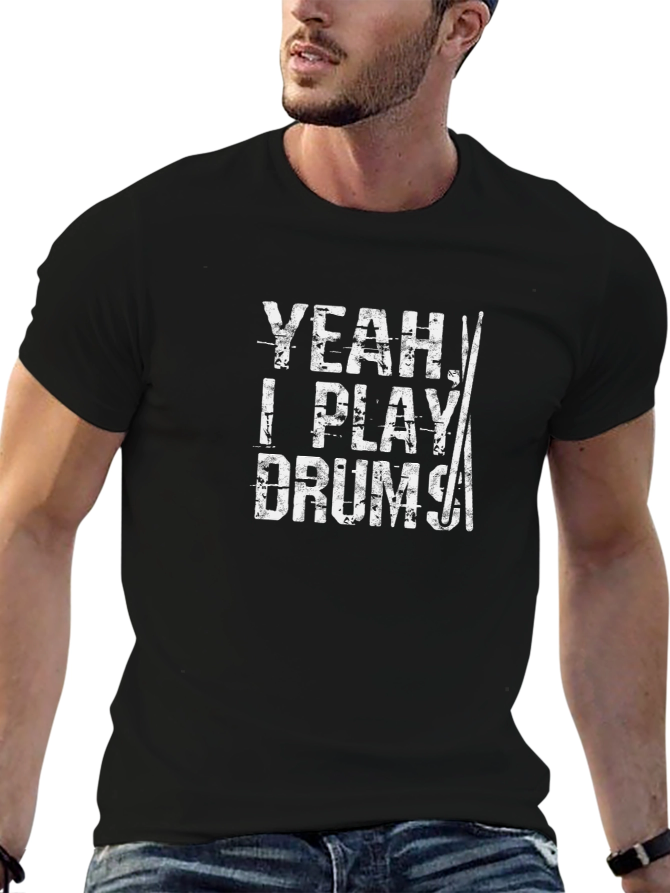 Yeah I Play Drums T-Shirt - Music Lover Tee