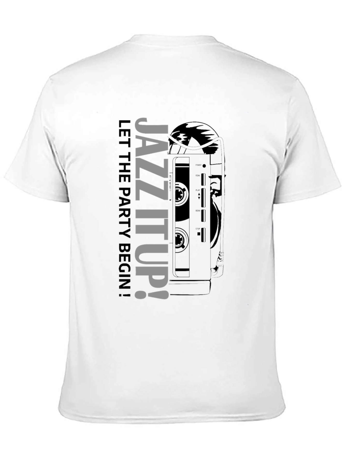 Jazz It Up! Graphic Print Crew Neck T-Shirt