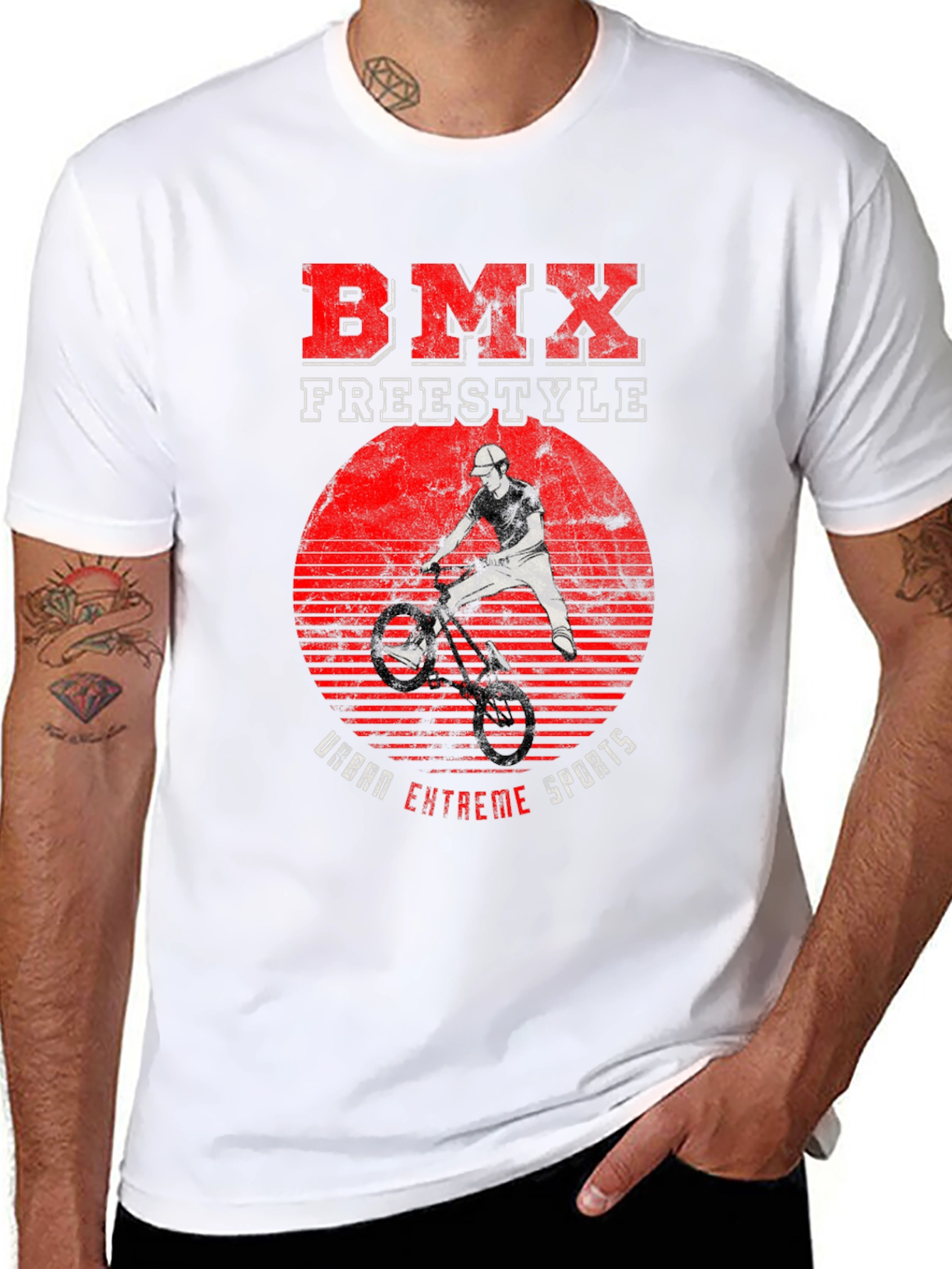 BMX Freestyle Urban Extreme Sports Graphic T-Shirt