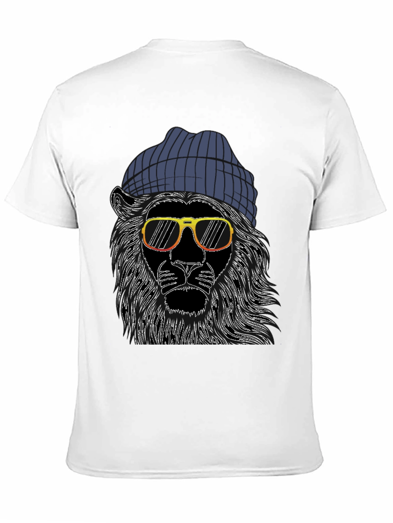 Cool Lion Graphic Tee - Mens Black T-Shirt