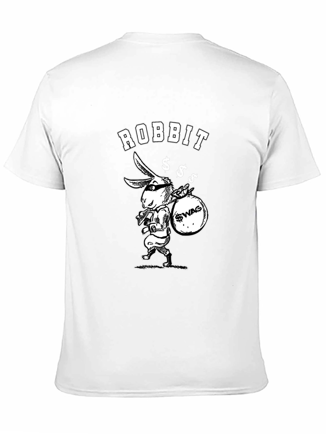 Robbit Swag Graphic T-Shirt - Black