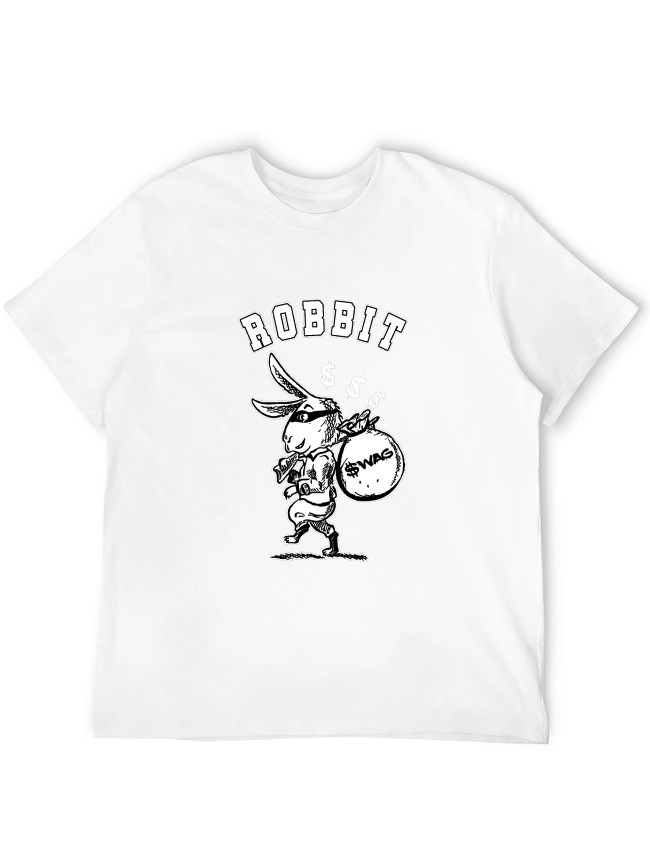Robbit Swag Graphic T-Shirt - Black
