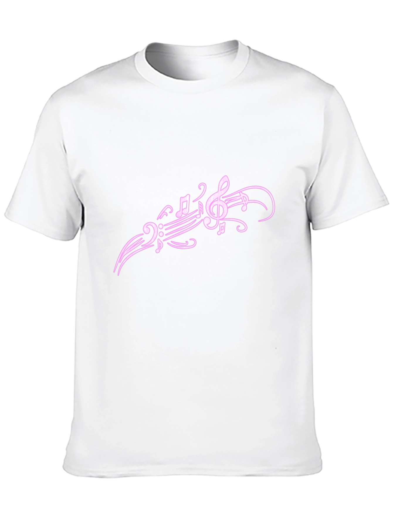 Musical Note Graphic Tee - Trendy Black T-Shirt