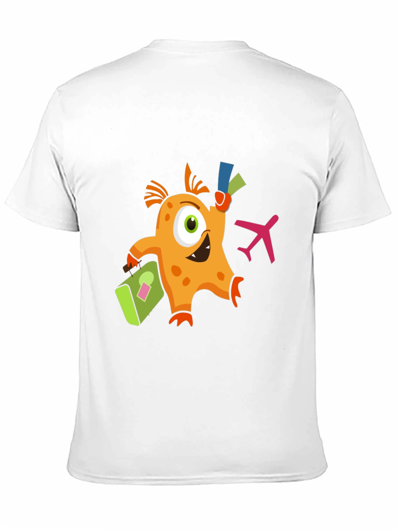Monster Travel T-Shirt - Black Crew Neck