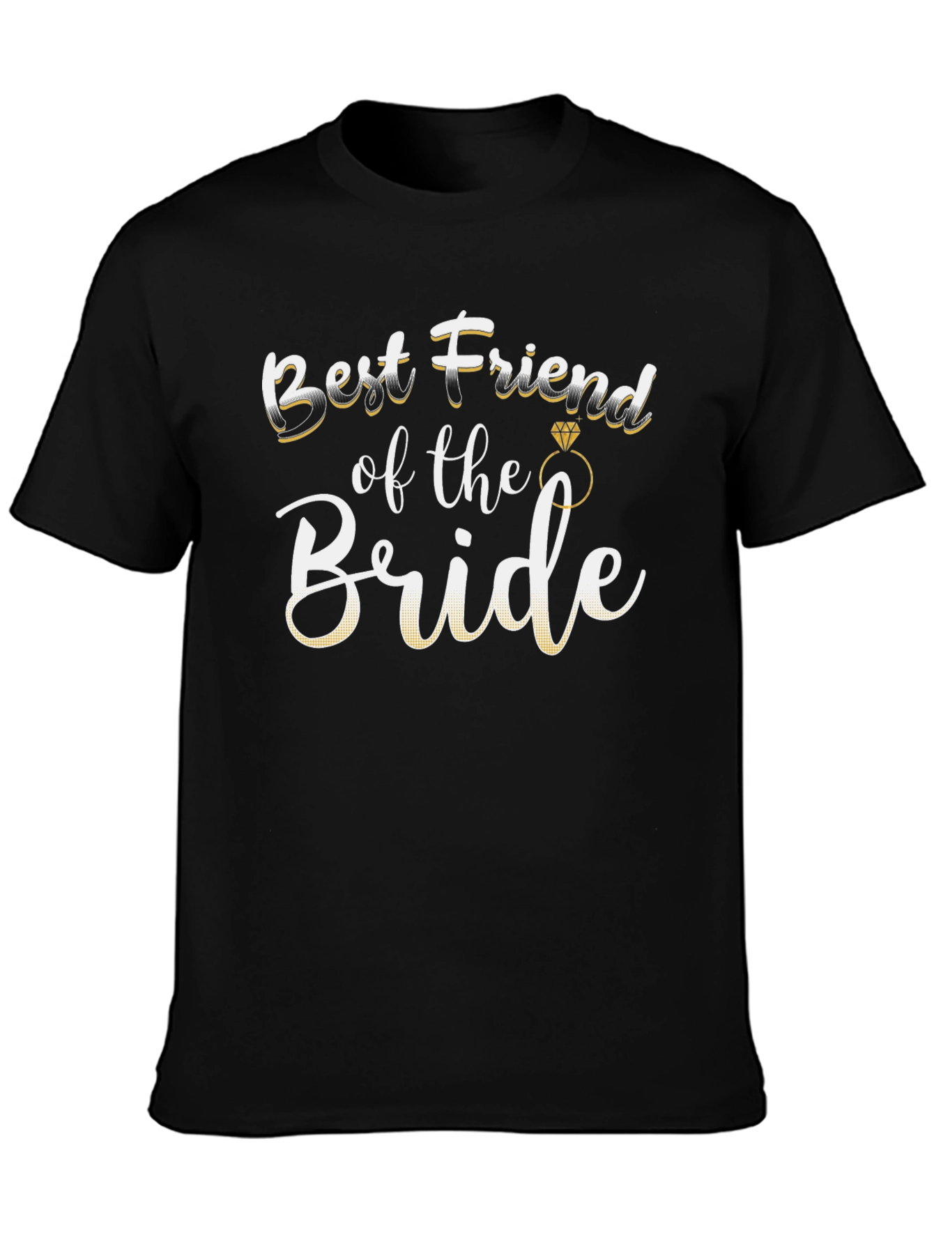 Best Friend of the Bride T-Shirt - Black