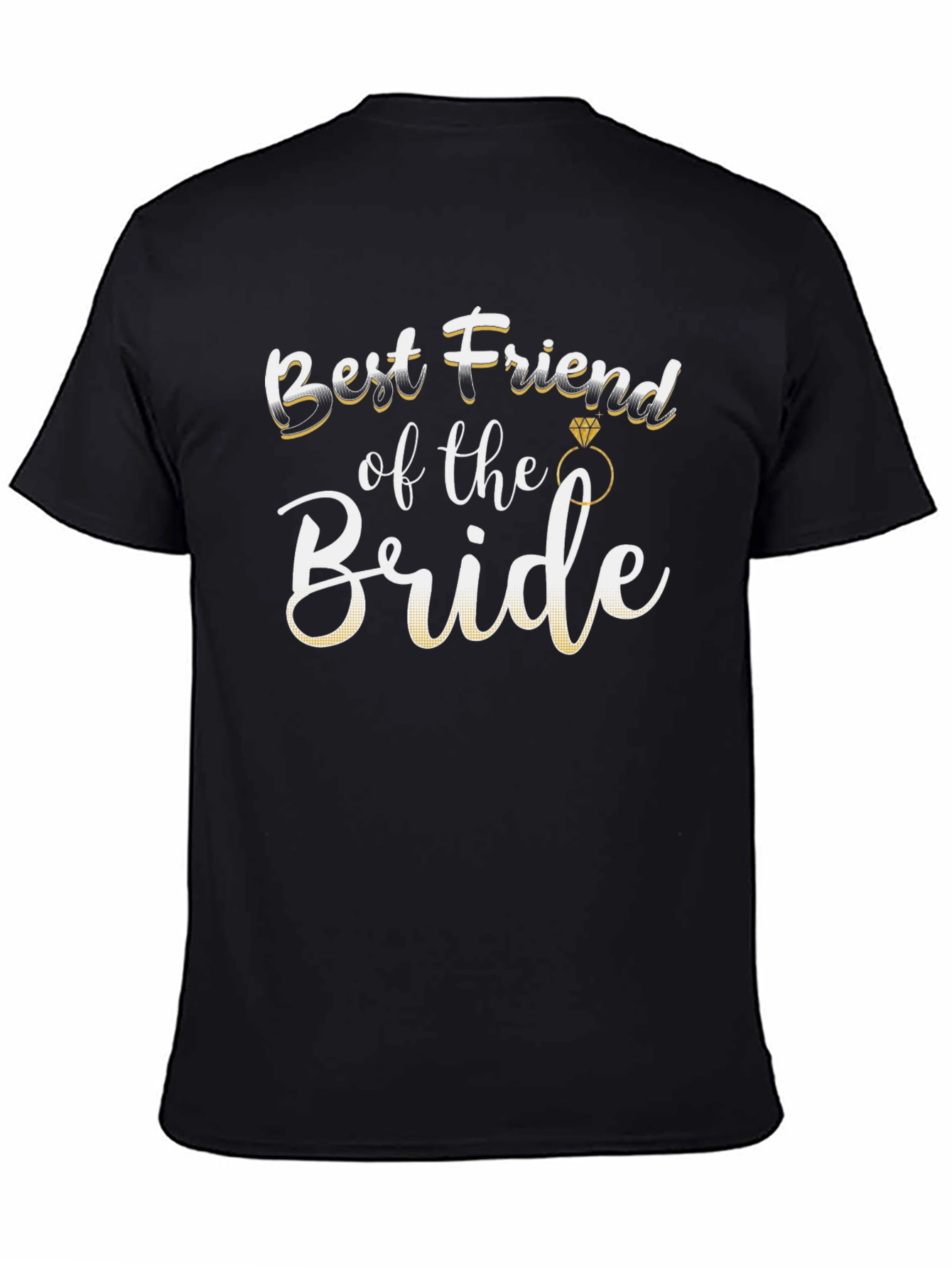 Best Friend of the Bride T-Shirt - Black
