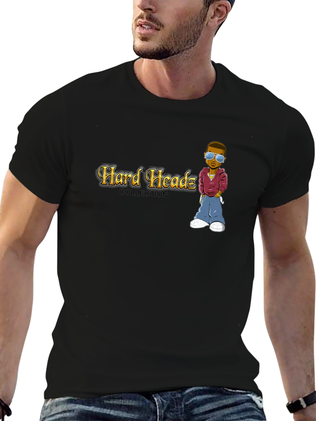 Hard Headz Collection Black T-Shirt