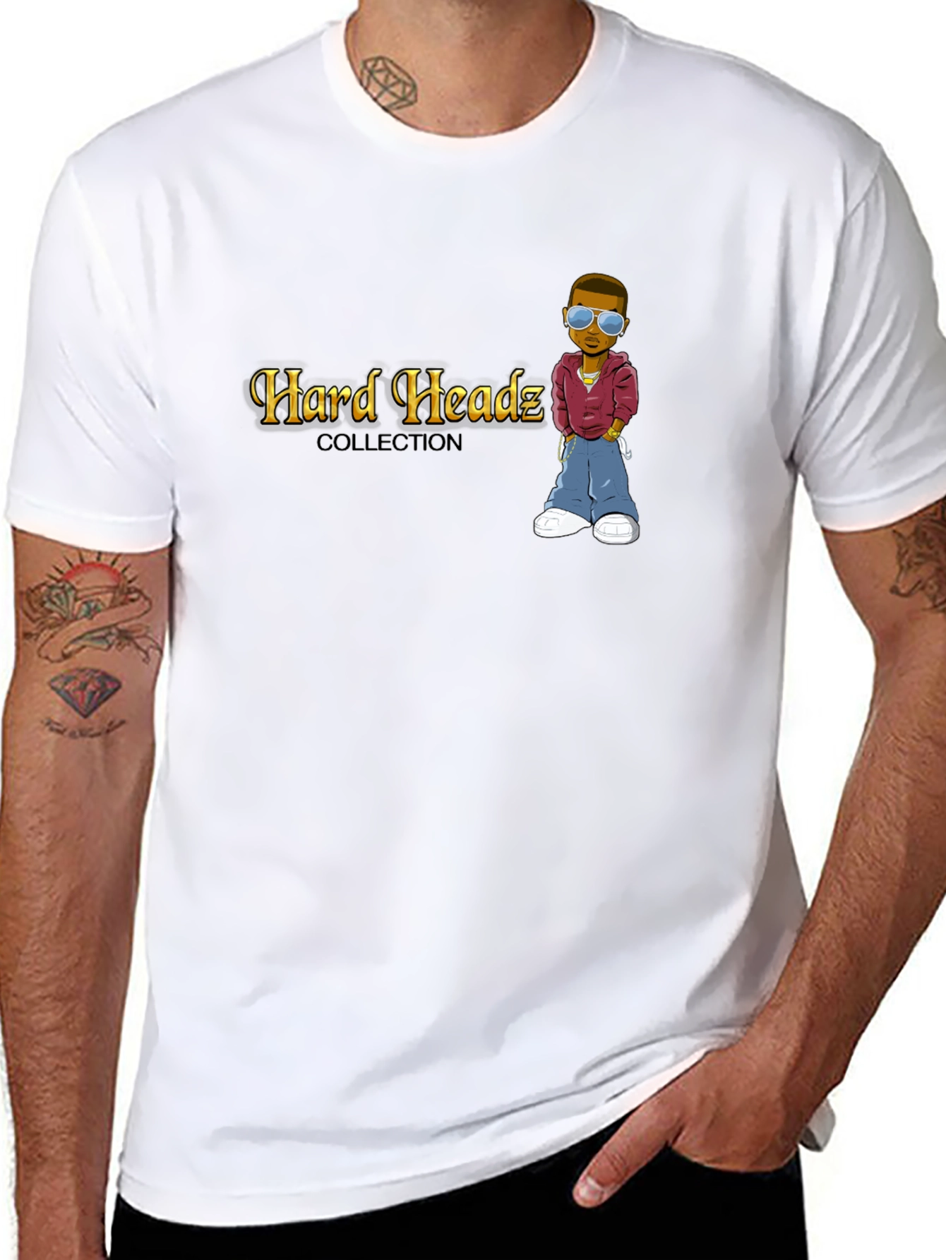 Hard Headz Collection Black T-Shirt