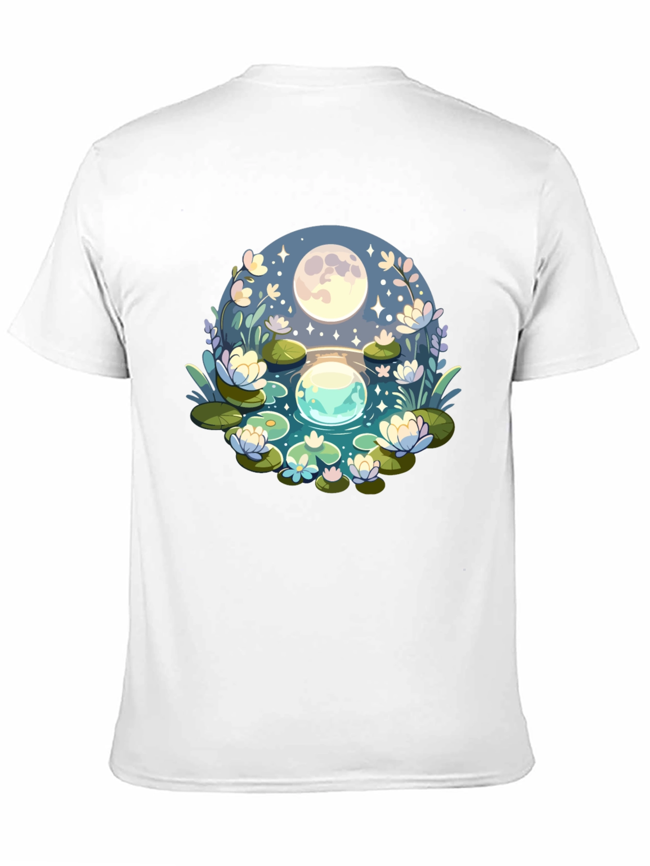 Magical Moonlit Pond Graphic Tee
