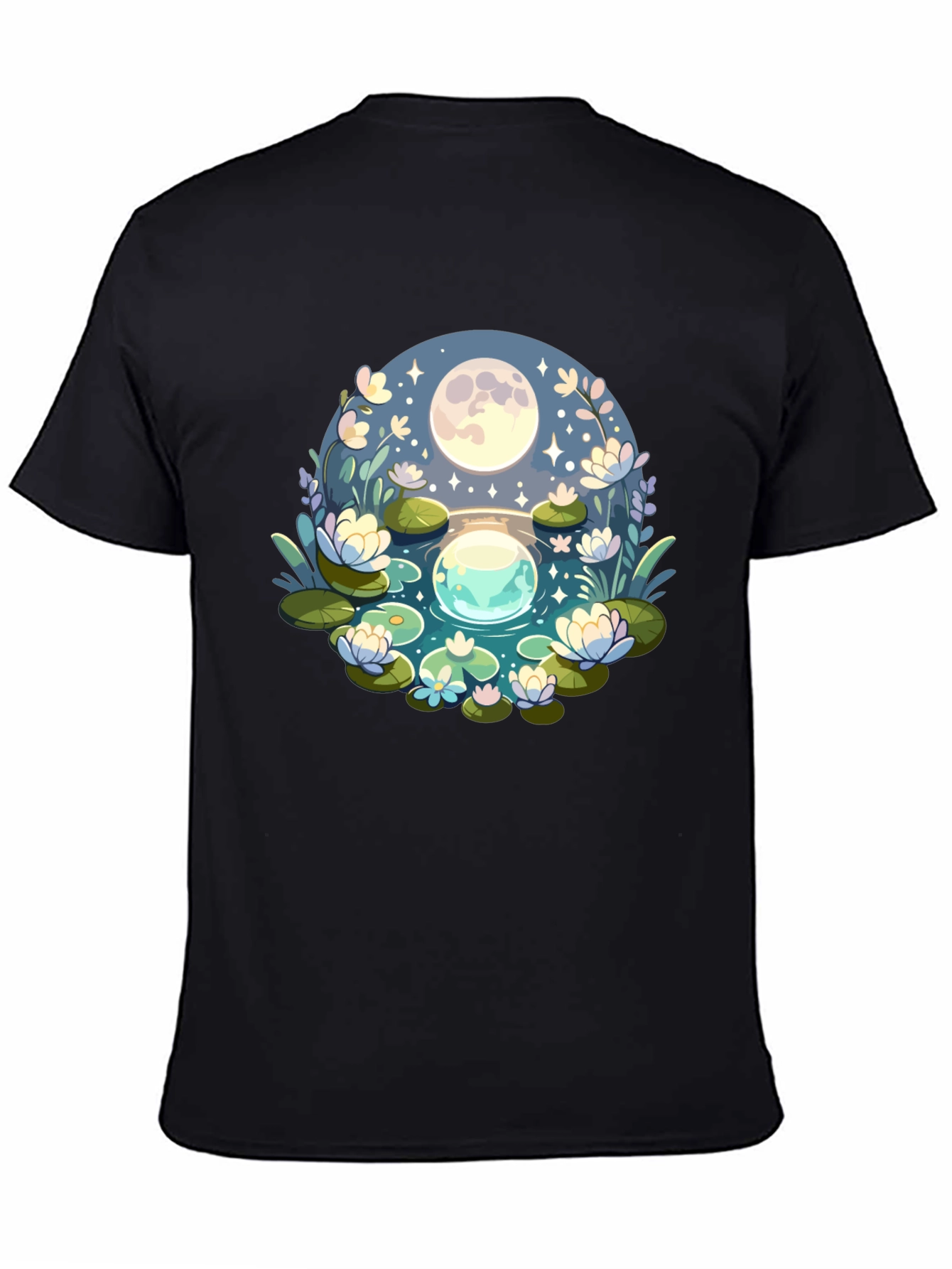 Magical Moonlit Pond Graphic Tee