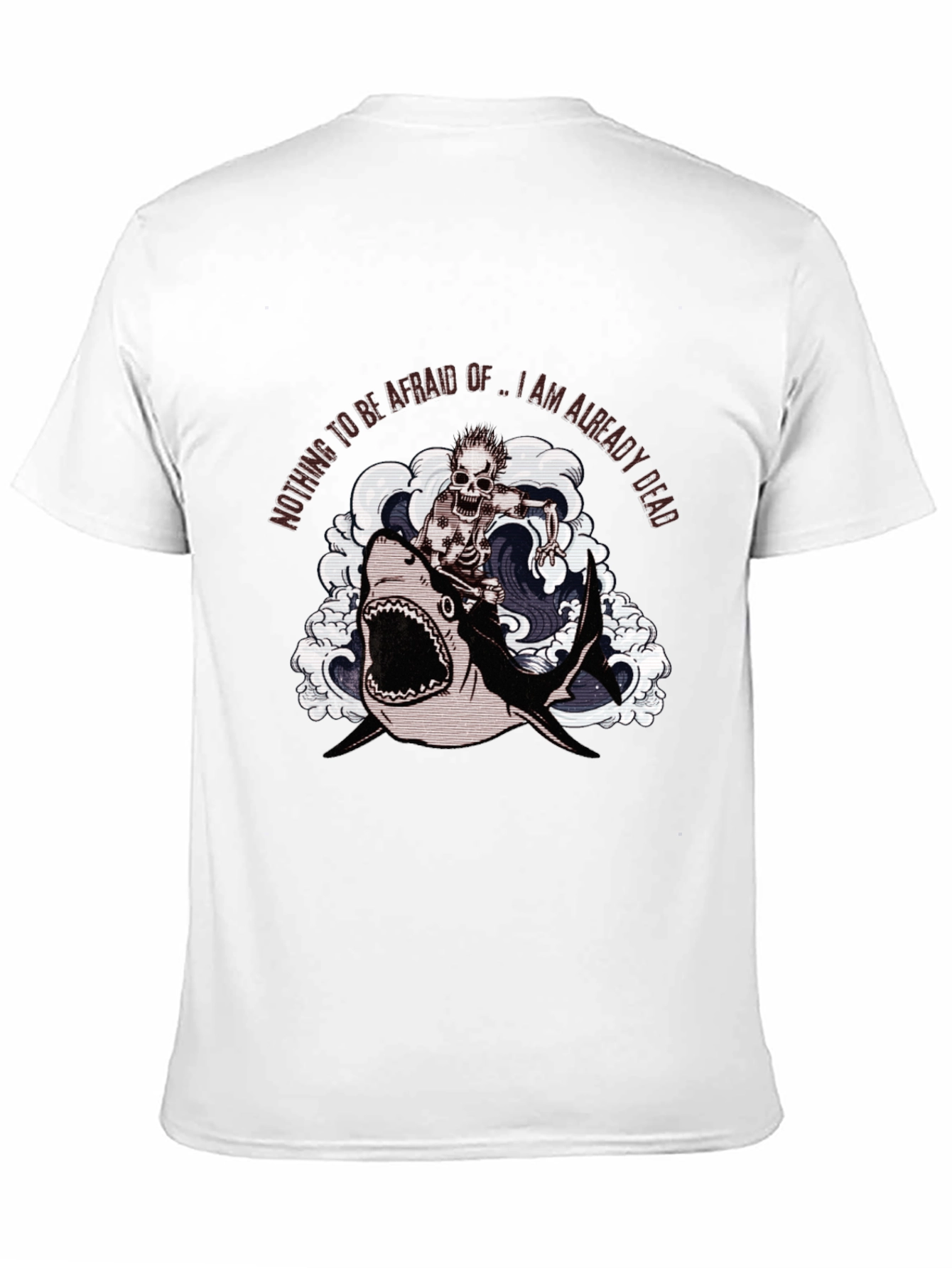 Shark Skeleton Rider Graphic Tee