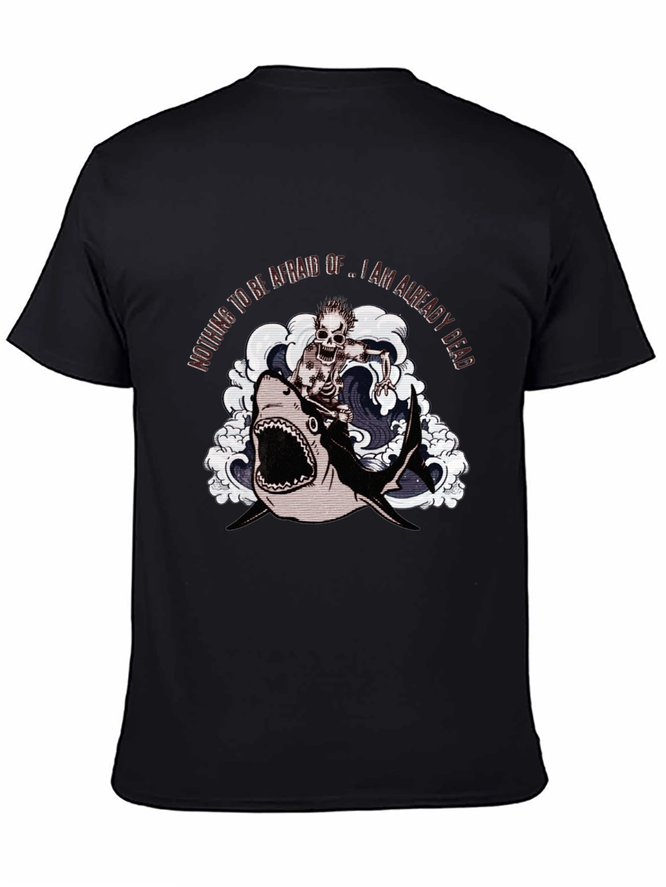 Shark Skeleton Rider Graphic Tee