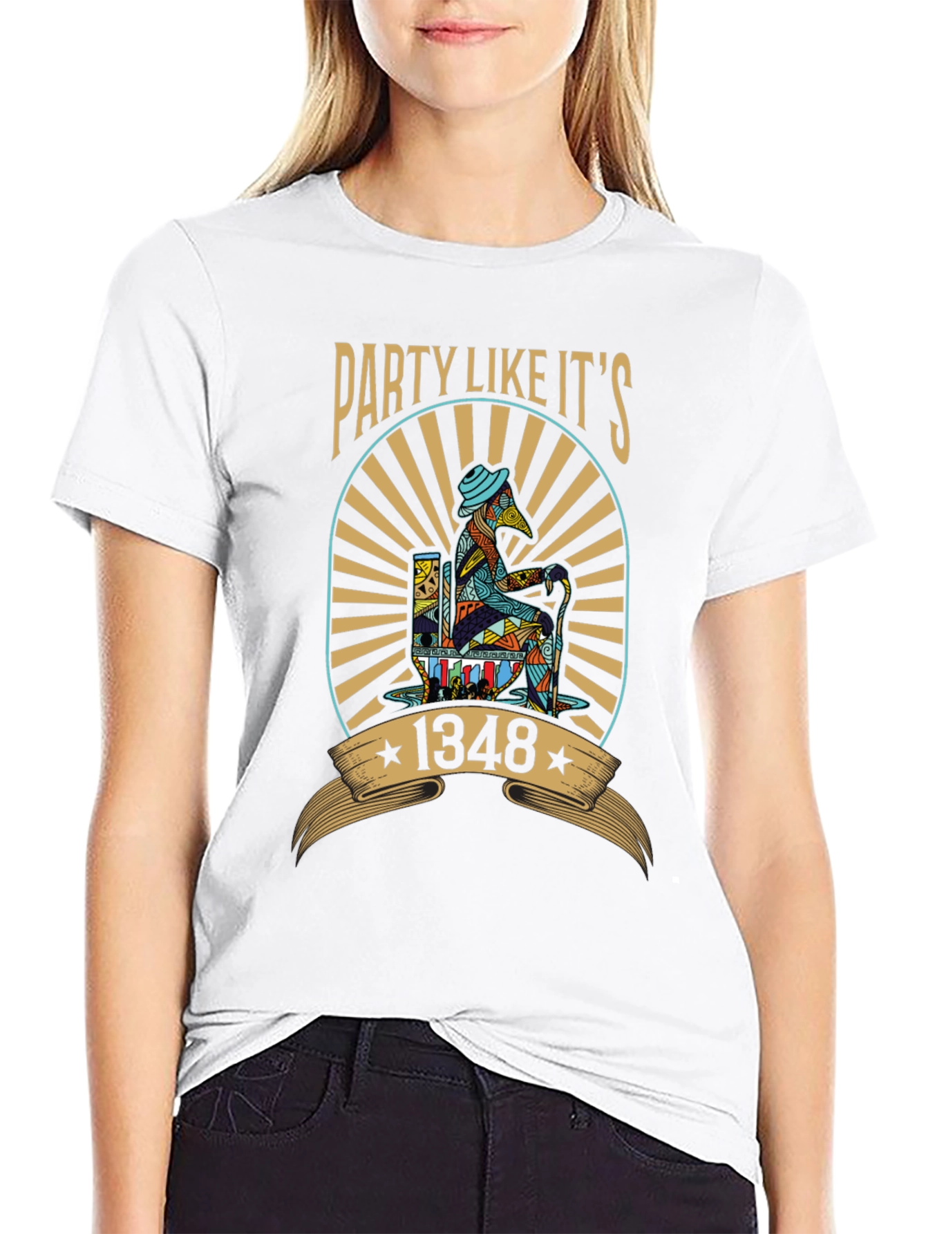 Party Like Its 1348 T-Shirt Black