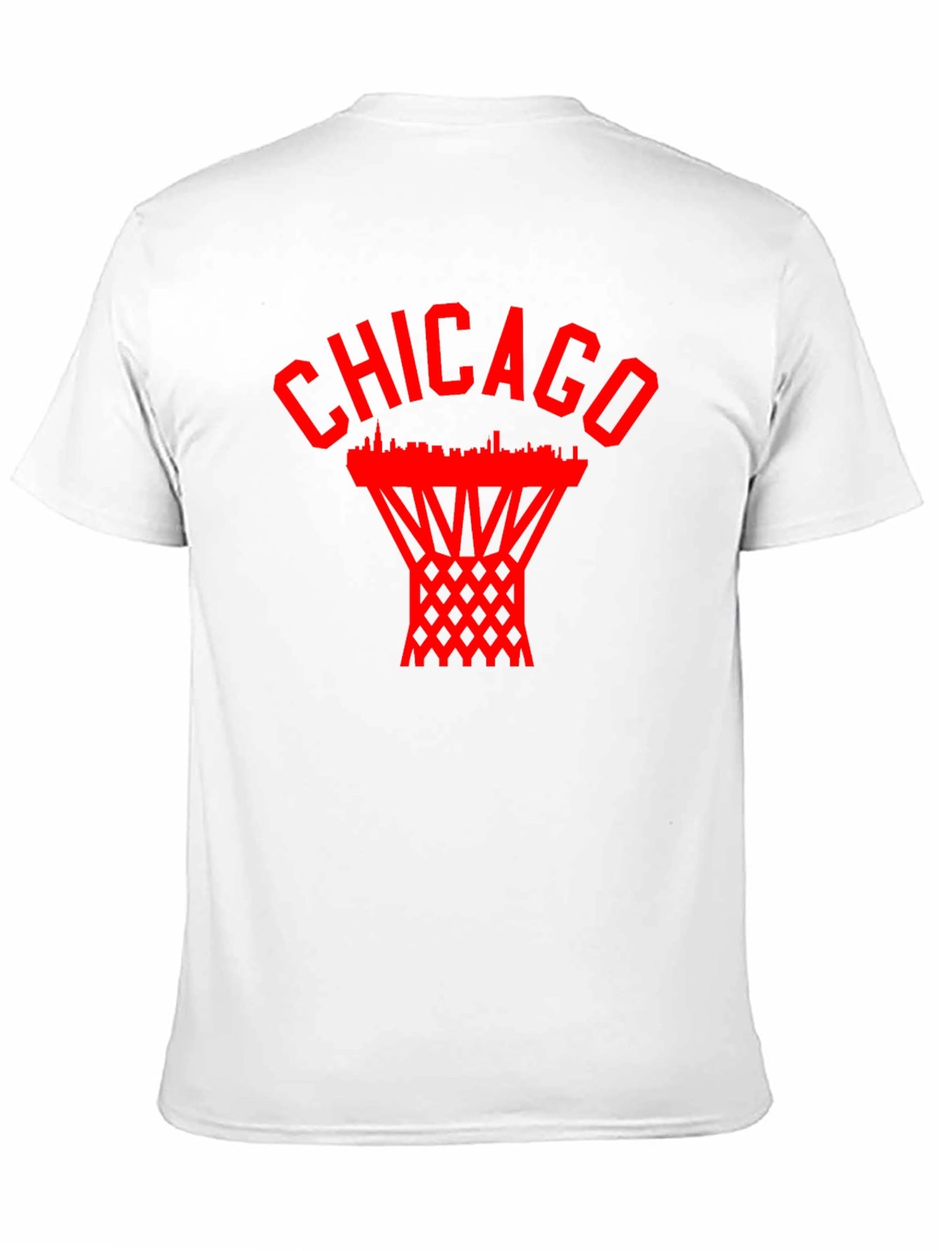 Chicago Basketball Graphic Tee - City Skyline Design