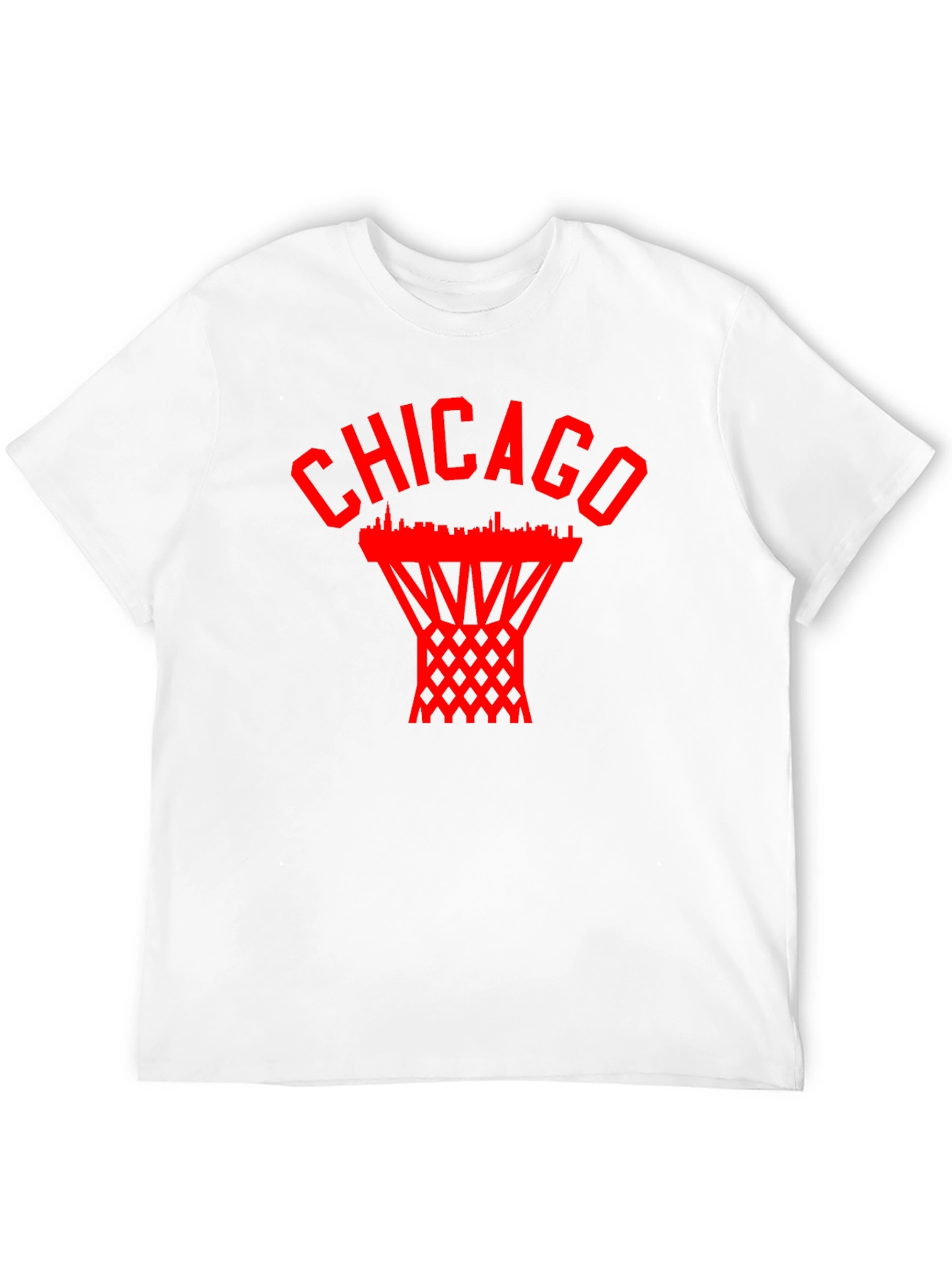 Chicago Basketball Graphic Tee - City Skyline Design