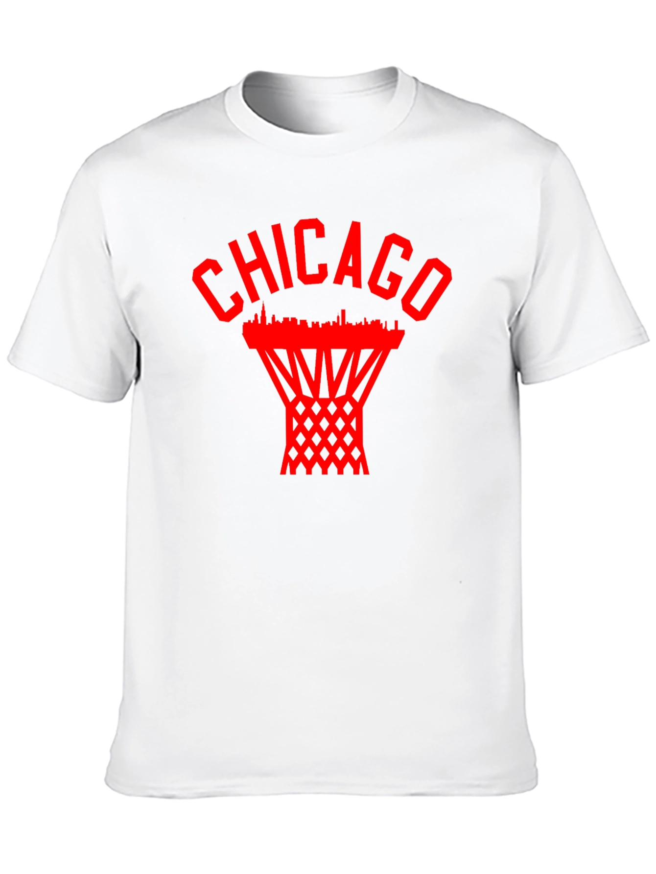 Chicago Basketball Graphic Tee - City Skyline Design