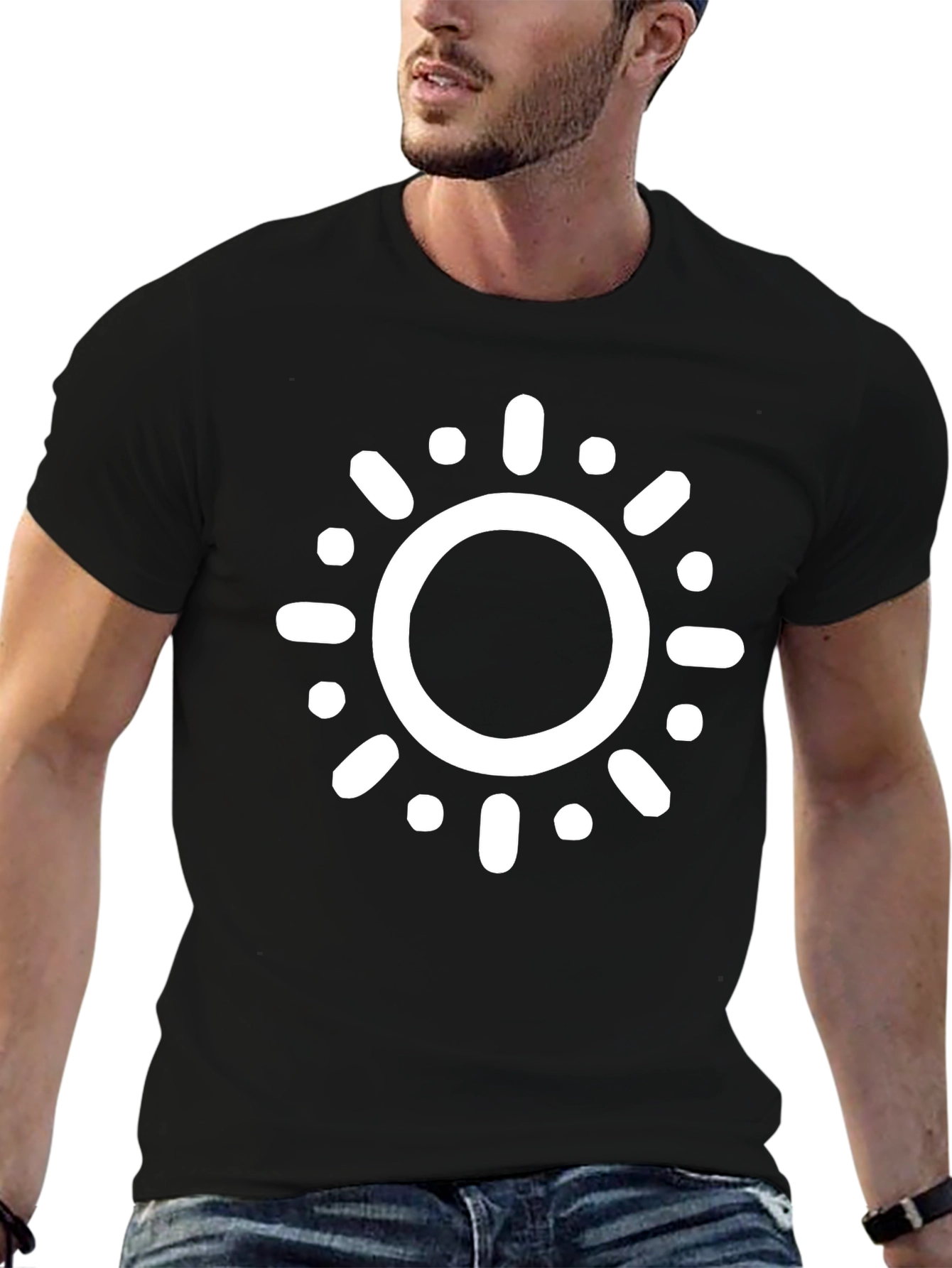 Sun Graphic Black T-Shirt