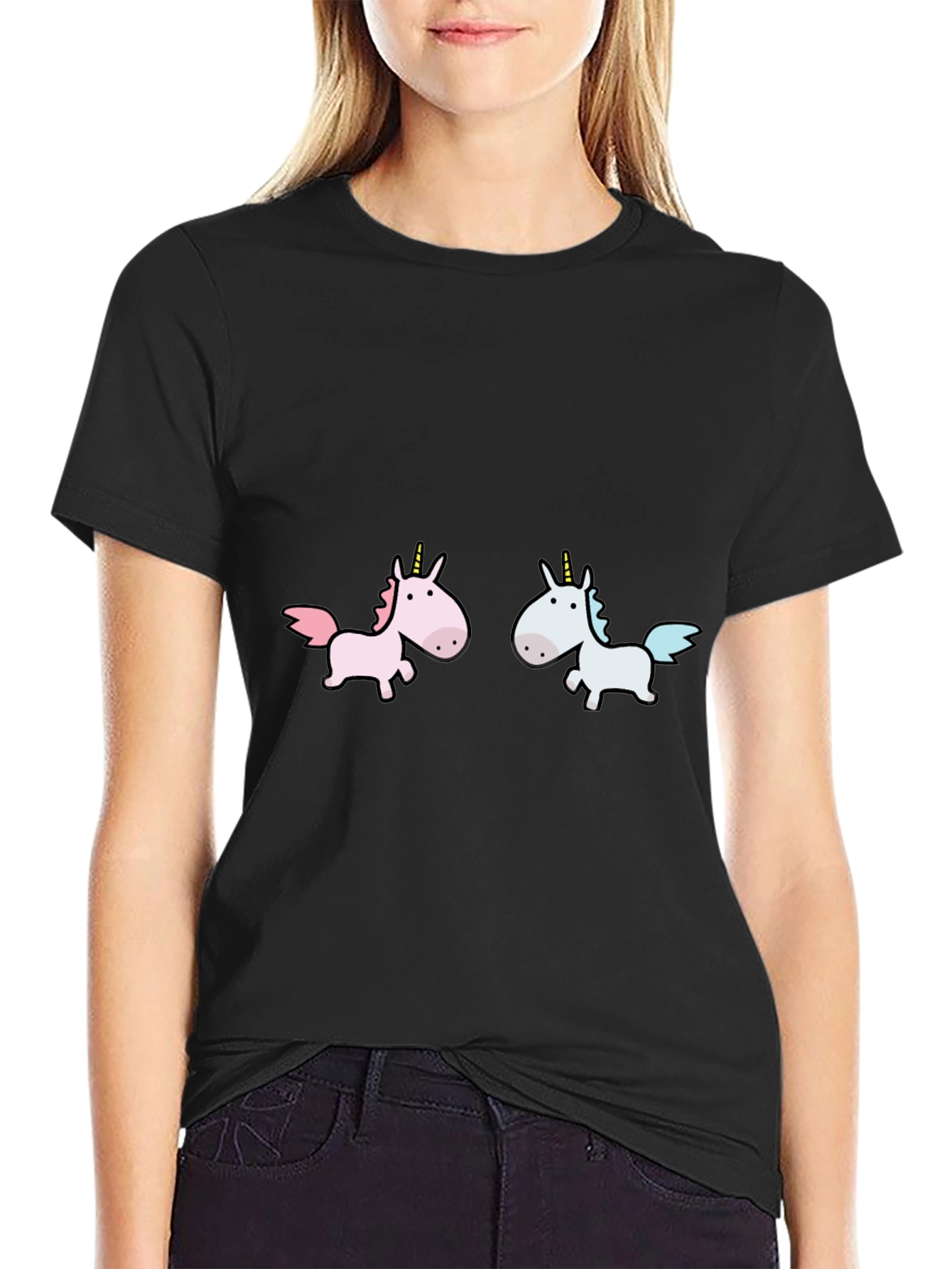 Unicorn T-Shirt: Whimsical Cartoon Design
