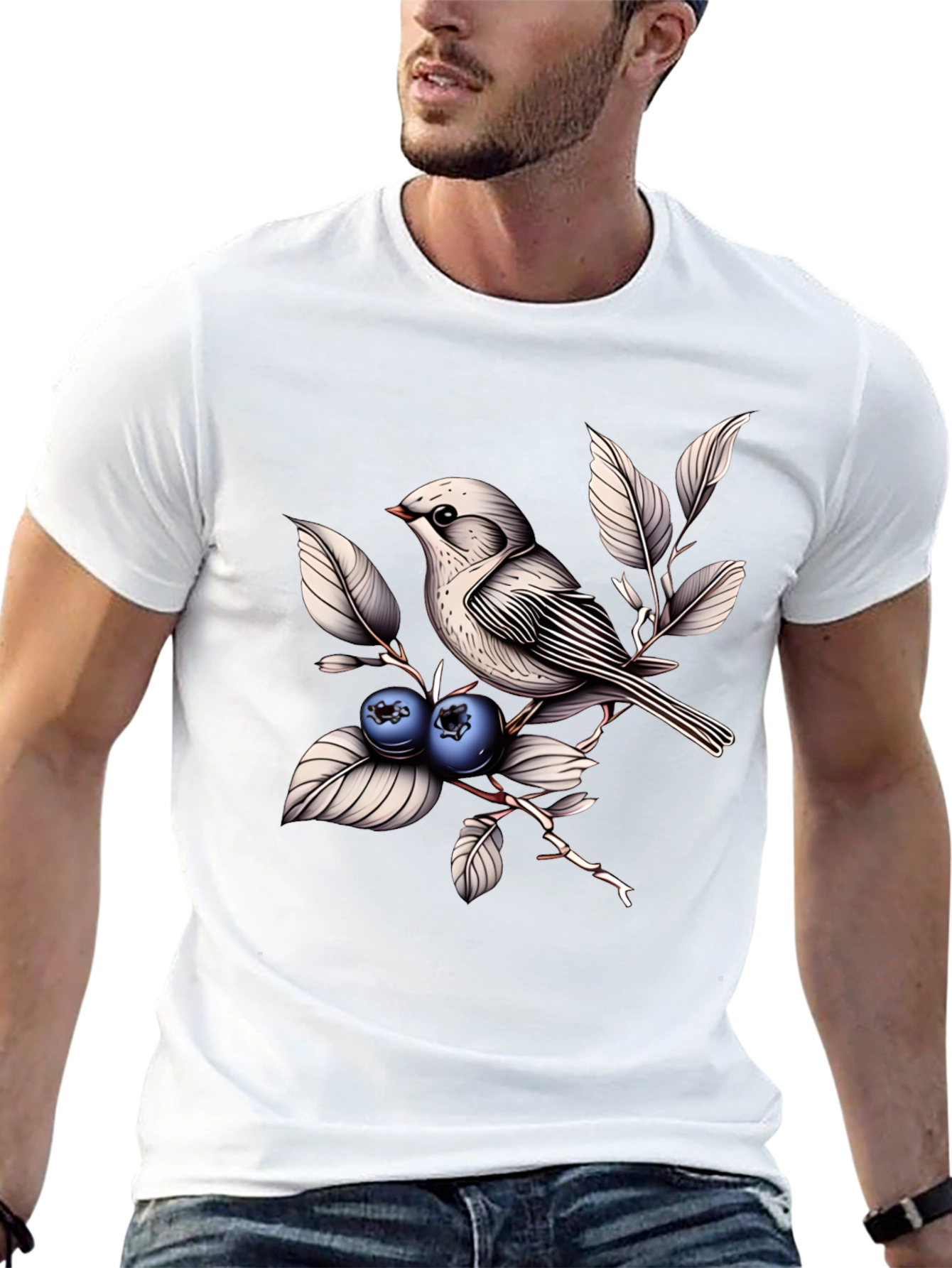 Bird & Berries Graphic Tee