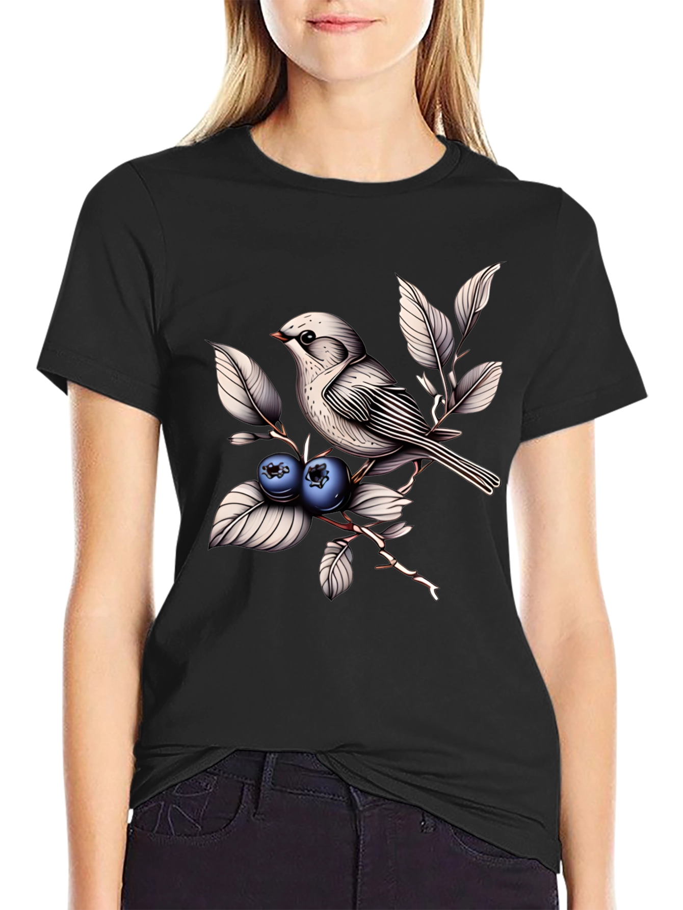 Bird & Berries Graphic Tee