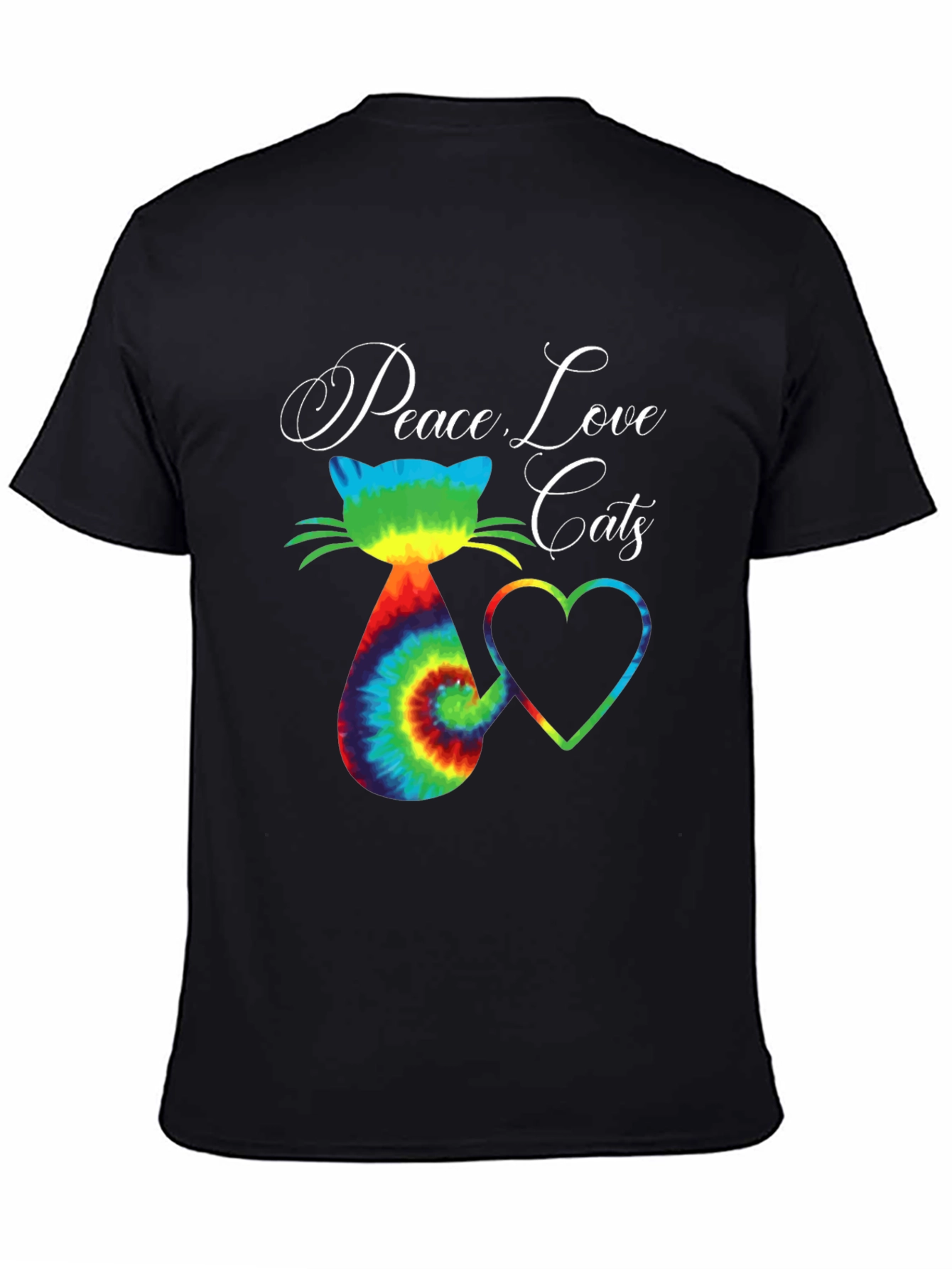 Peace Love Cats Graphic T-Shirt