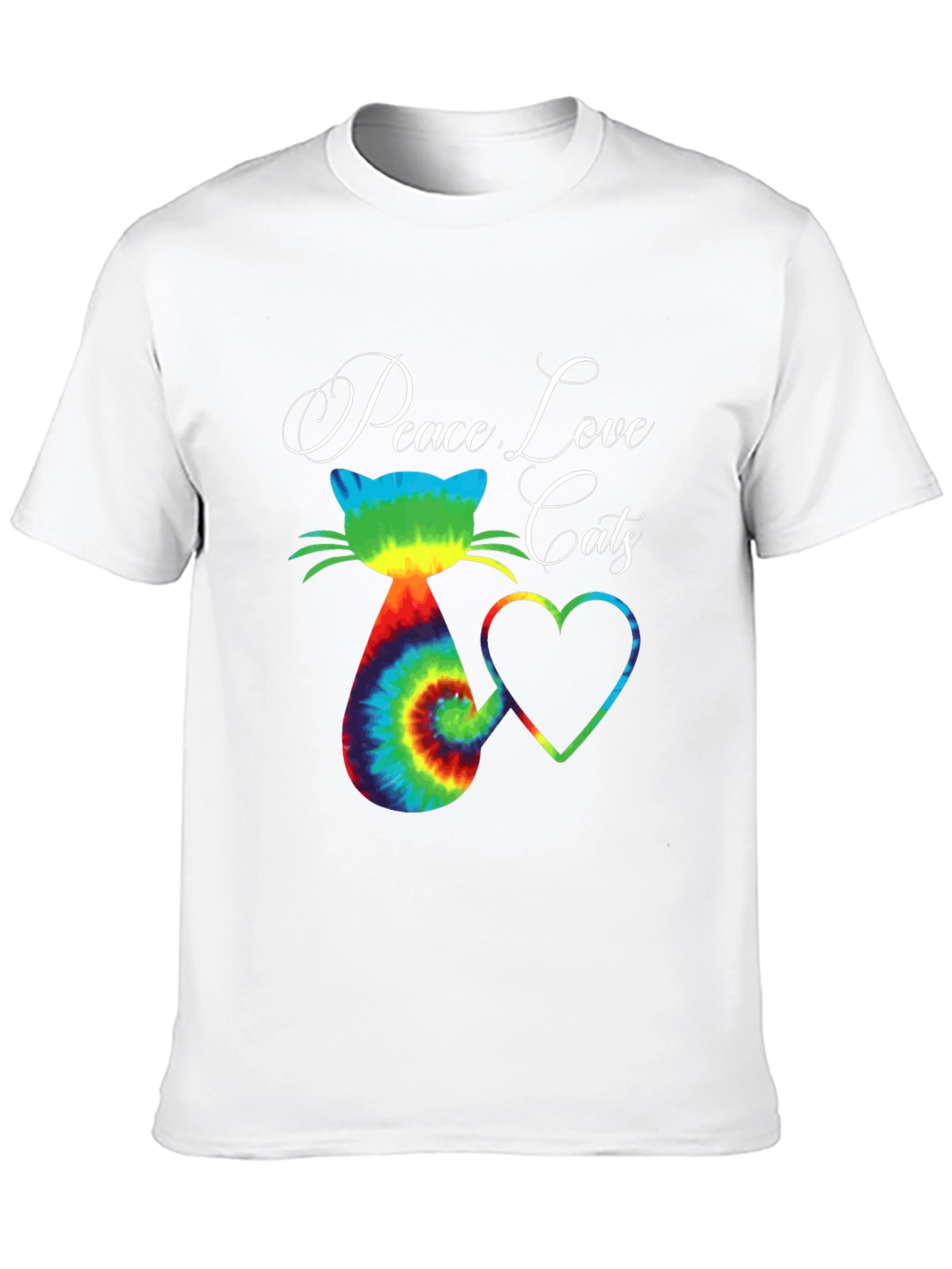 Peace Love Cats Graphic T-Shirt