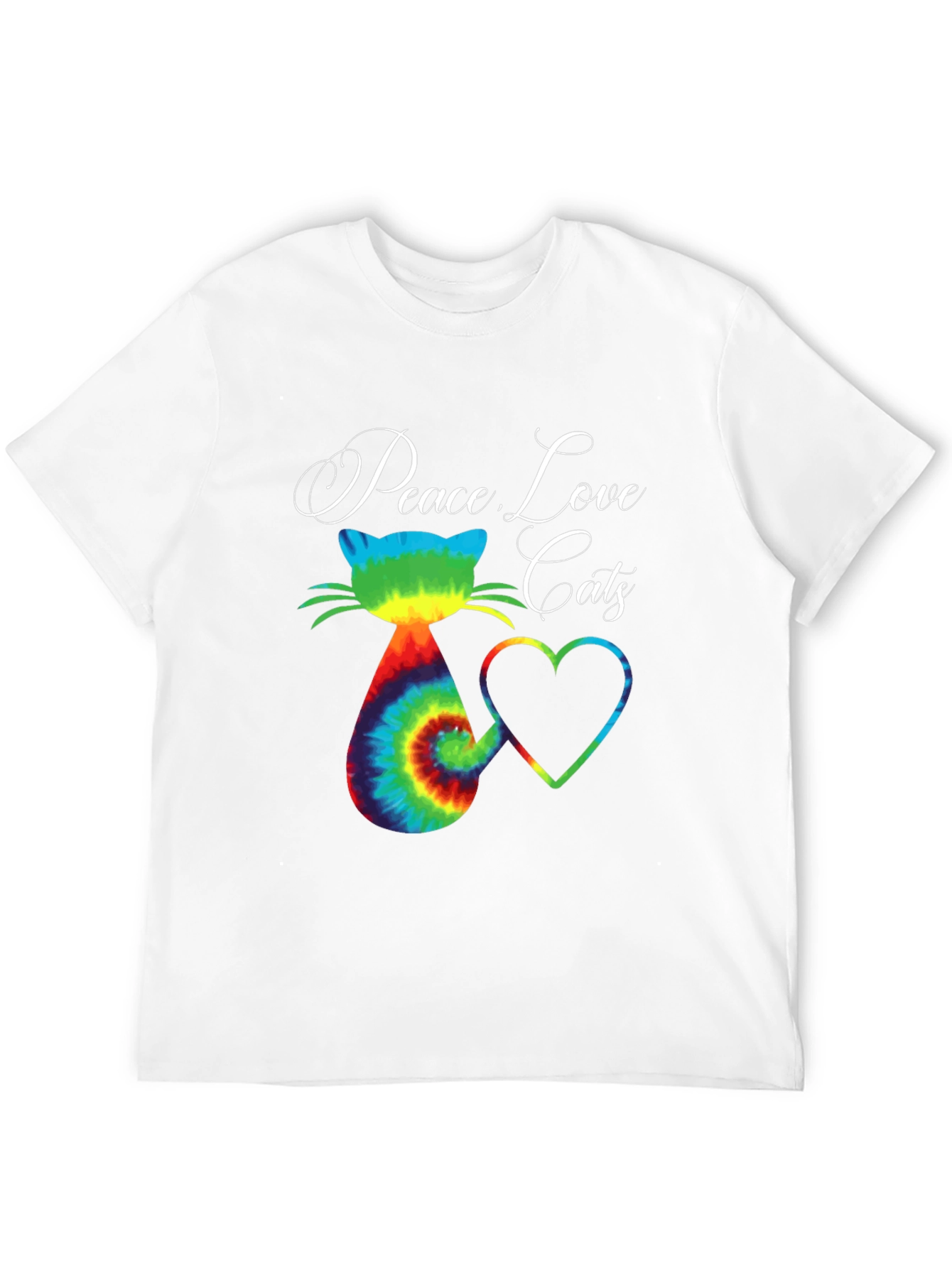 Peace Love Cats Graphic T-Shirt