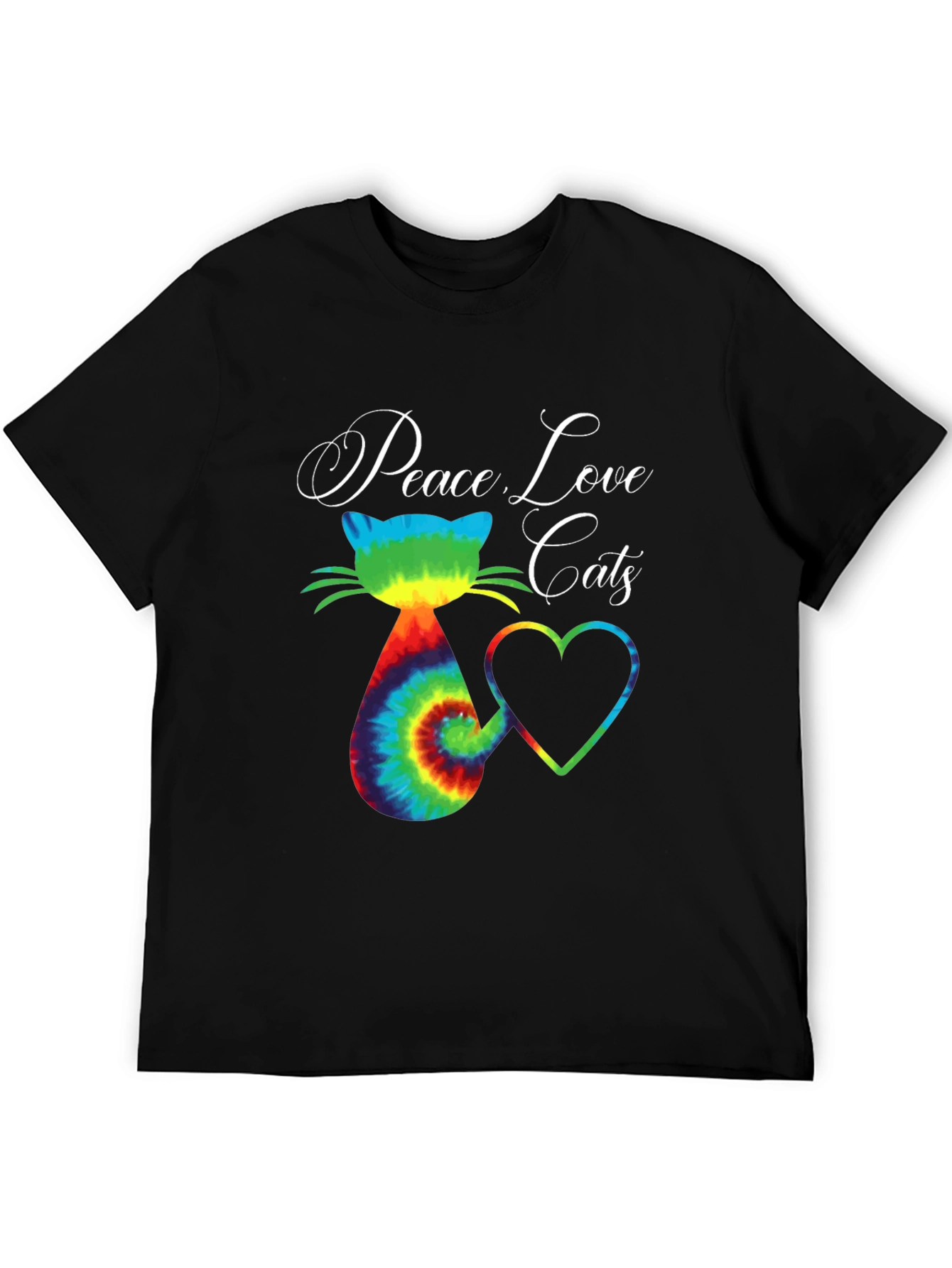 Peace Love Cats Graphic T-Shirt