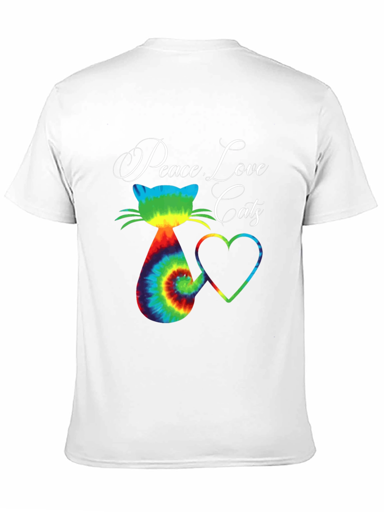 Peace Love Cats Graphic T-Shirt