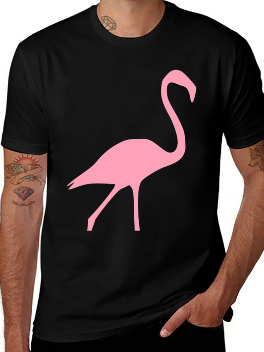 Flamingo Graphic Black T-Shirt
