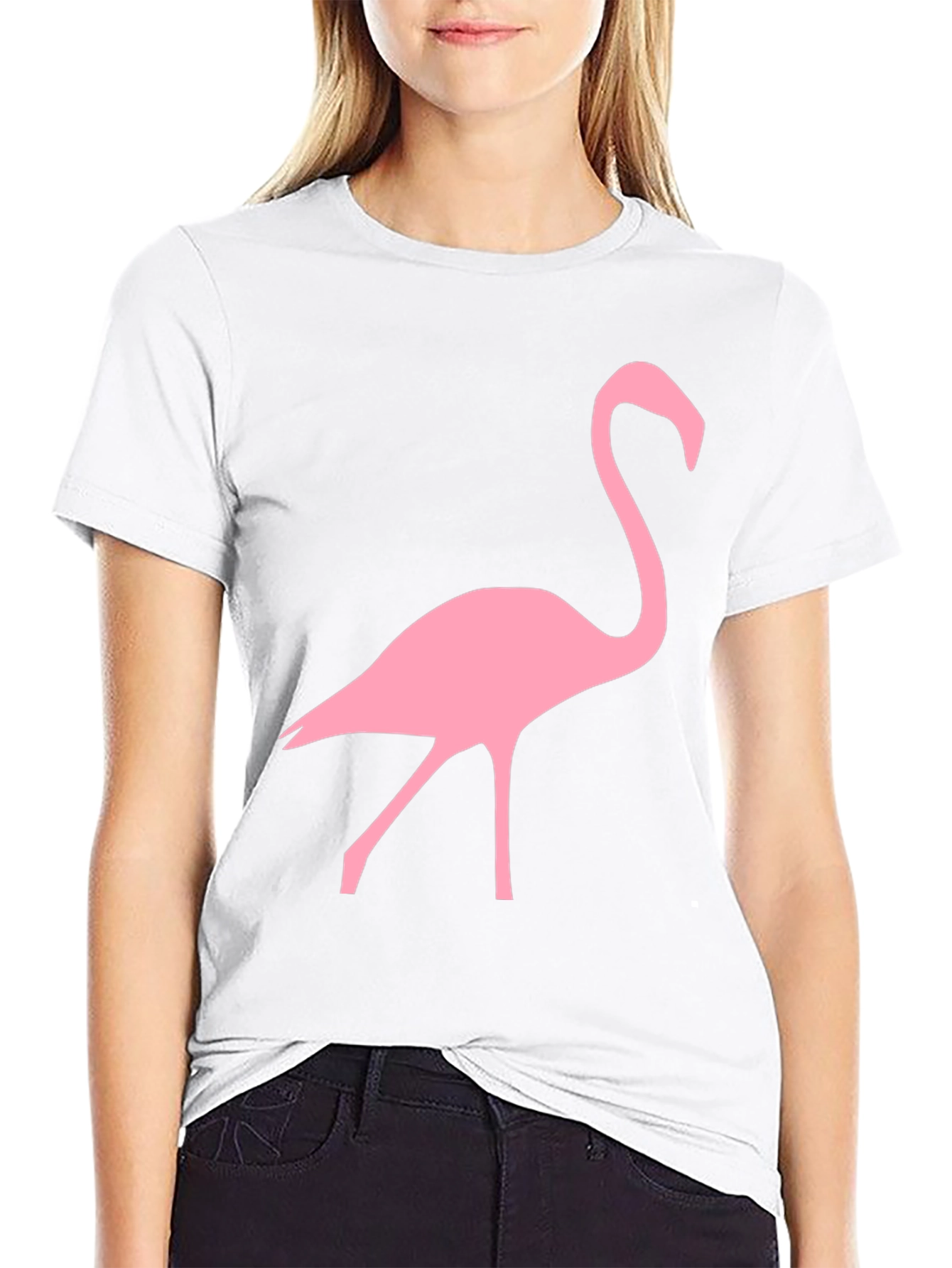 Flamingo Graphic Black T-Shirt