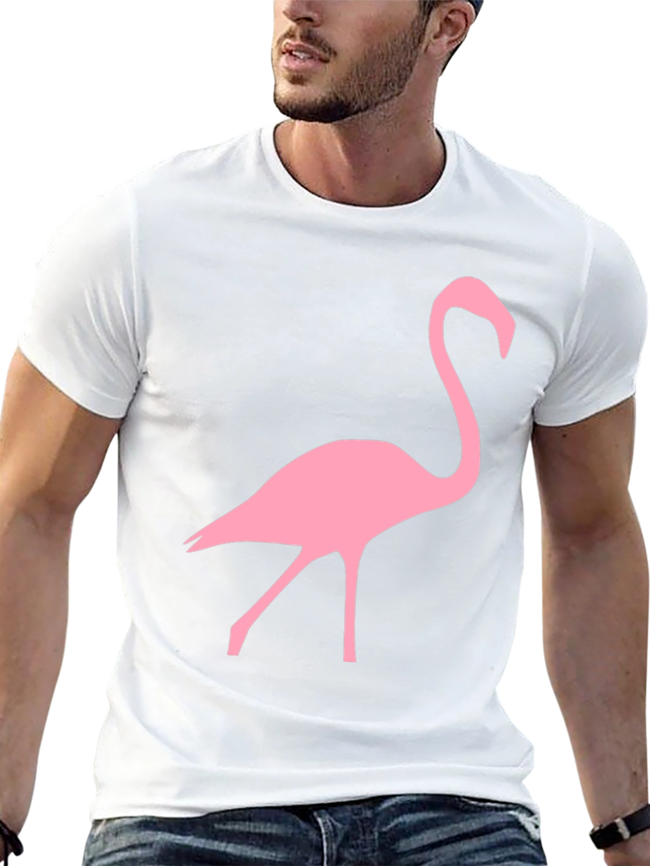 Flamingo Graphic Black T-Shirt