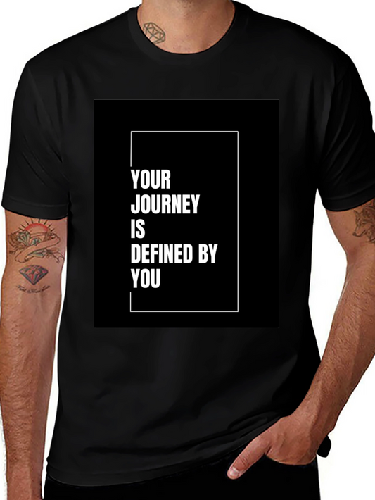 Inspirational Journey Defined by You Black T-Shirt