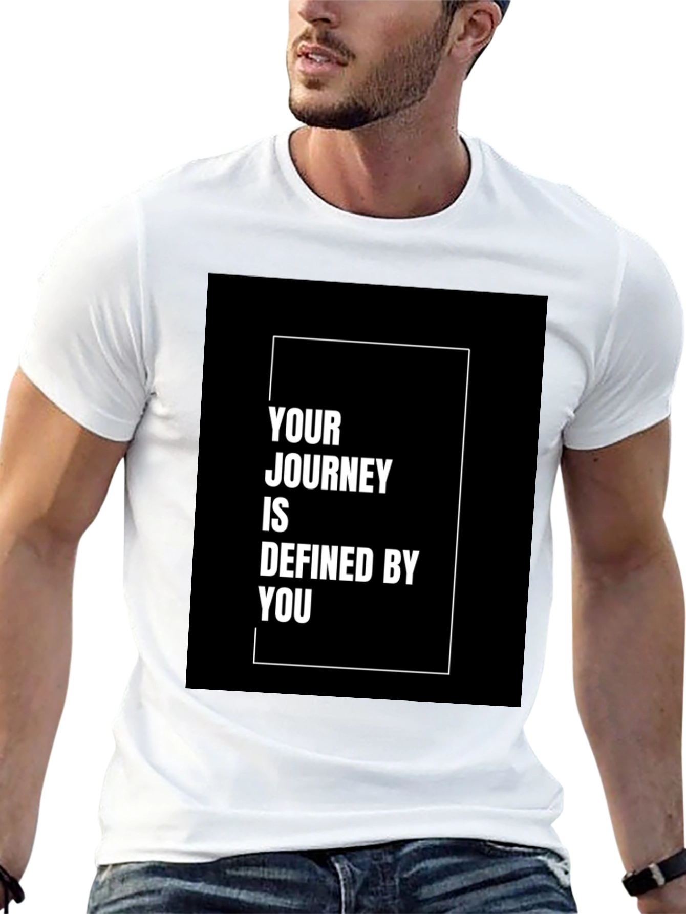Inspirational Journey Defined by You Black T-Shirt