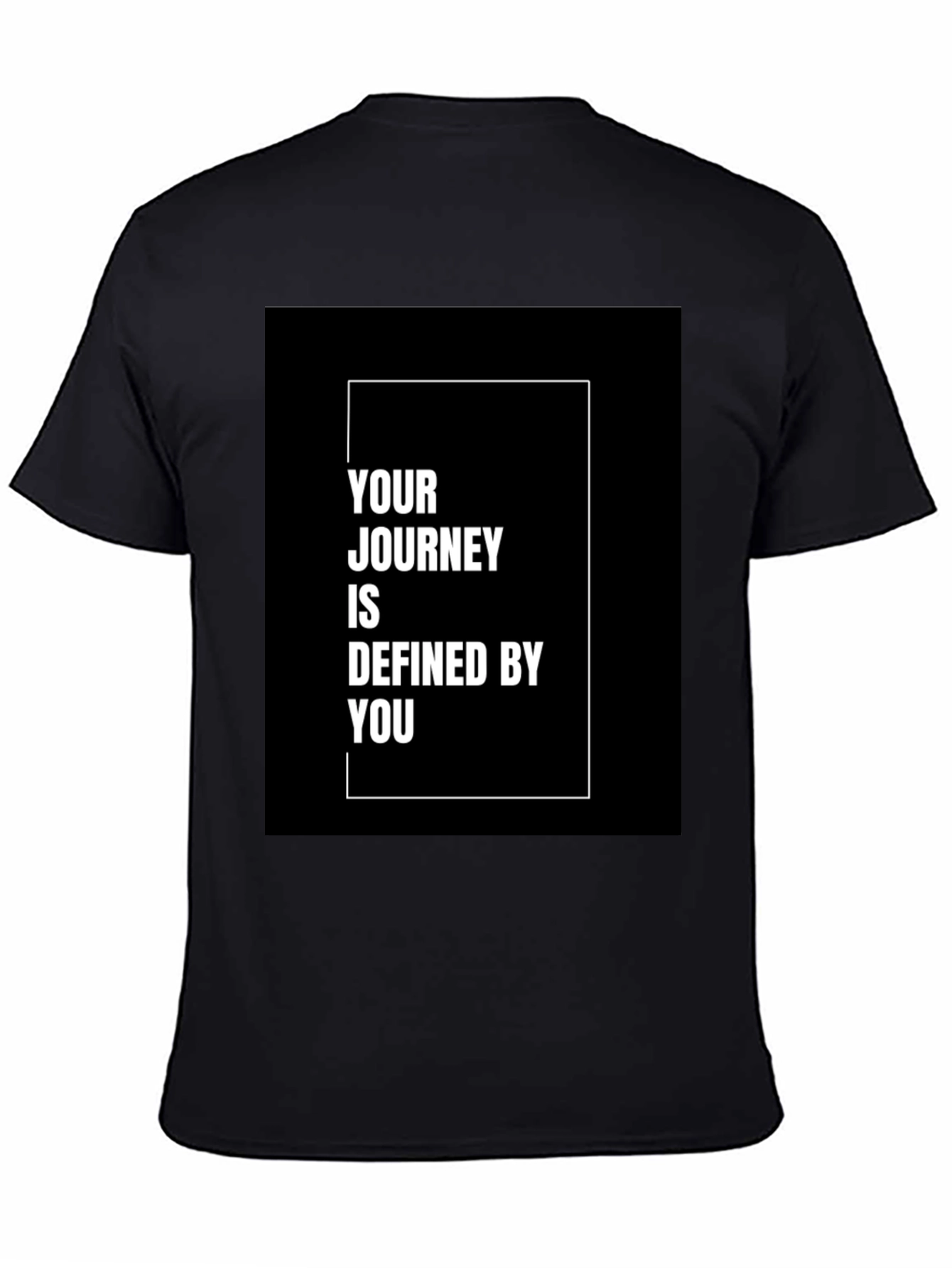 Inspirational Journey Defined by You Black T-Shirt
