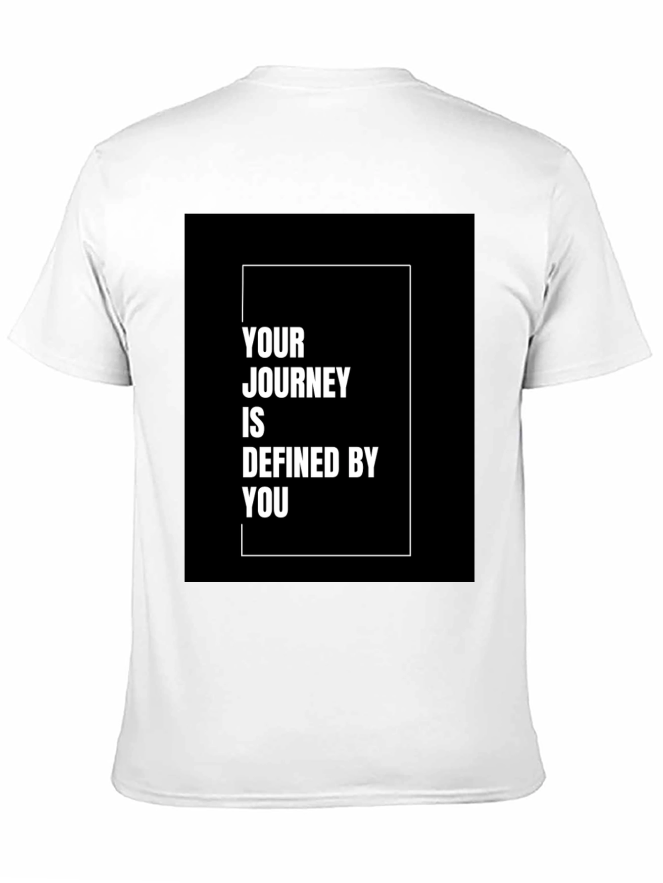 Inspirational Journey Defined by You Black T-Shirt