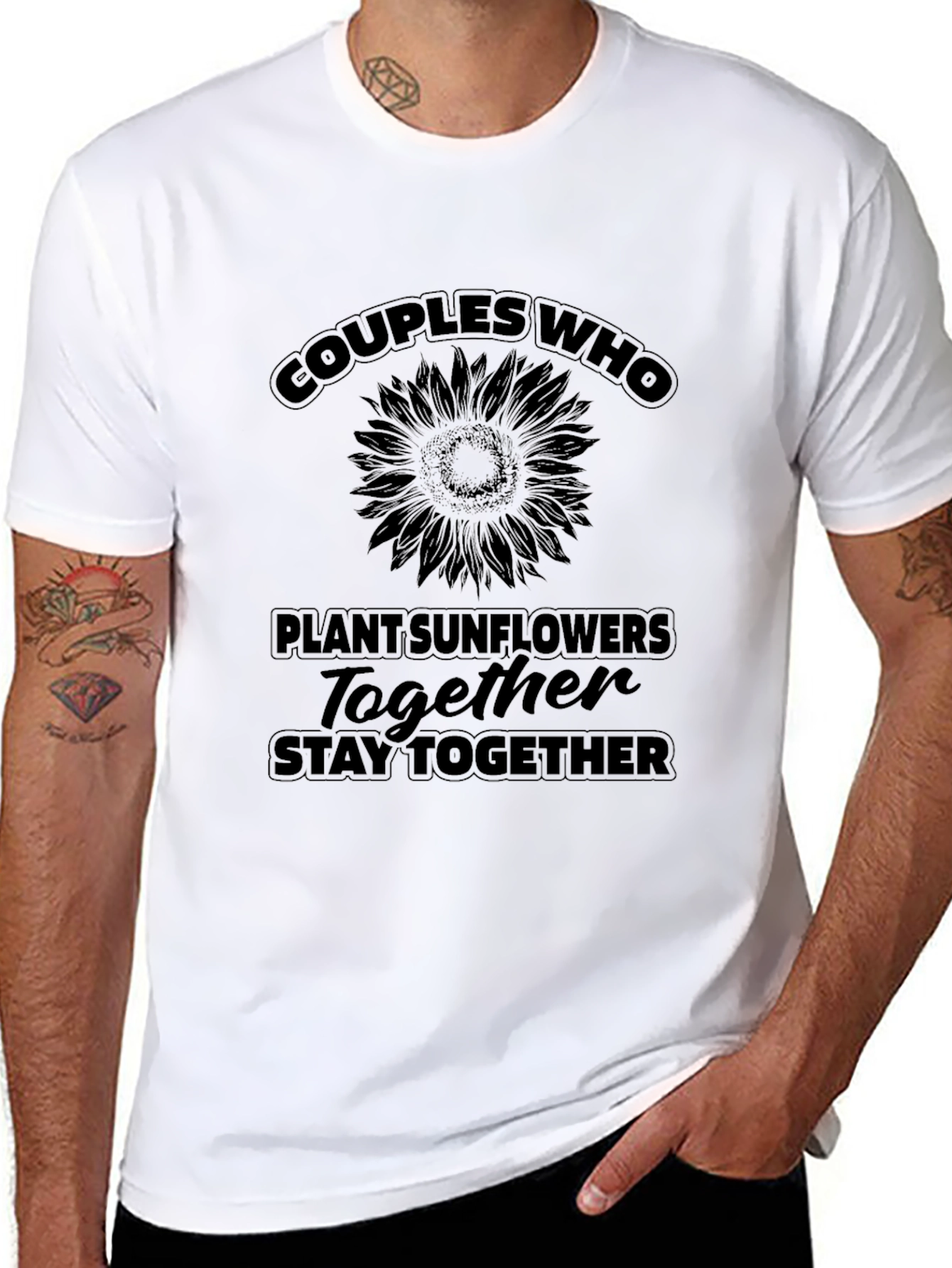 Couples Who Plant Sunflowers T-Shirt