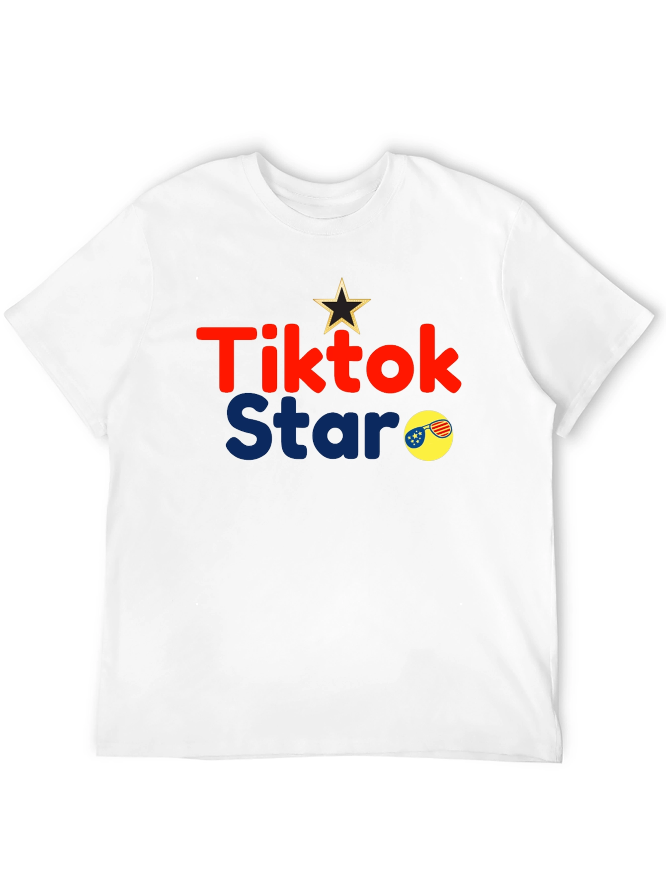 Tiktok Star Black Graphic Tee
